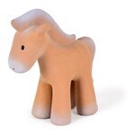 Tikiri Tikiri - MIJN EERSTE BOERDERIJDIERTJE - PAARD 12cm, in natuurlijk rubber, met belletje 0+