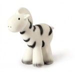 Tikiri Tikiri - MIJN EERSTE SAFARIDIERTJE - ZEBRA, in natuurlijk rubber, met belletje 0+