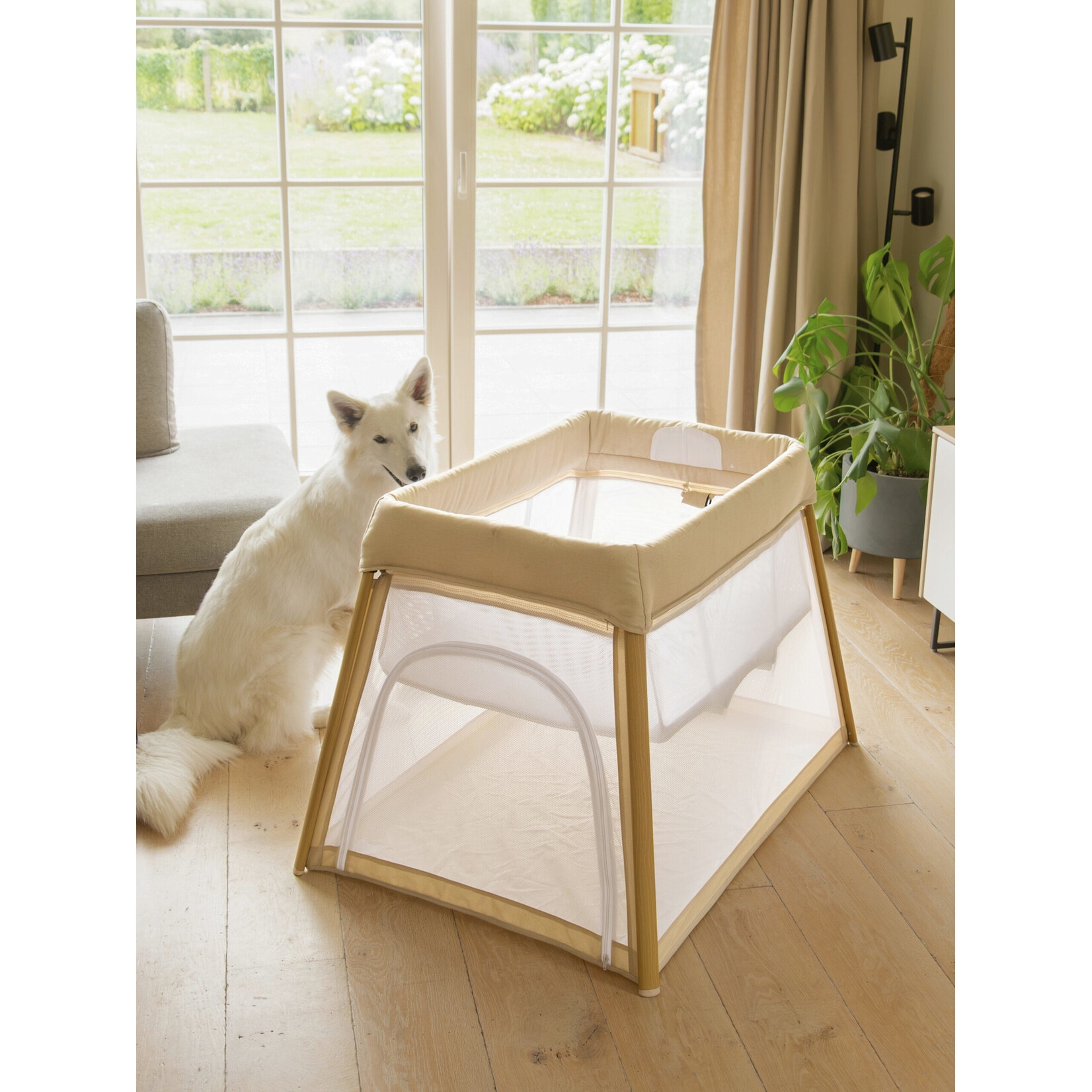 Bo Jungle - Travel Crib / Reisbed Pure White (2 niveau's)