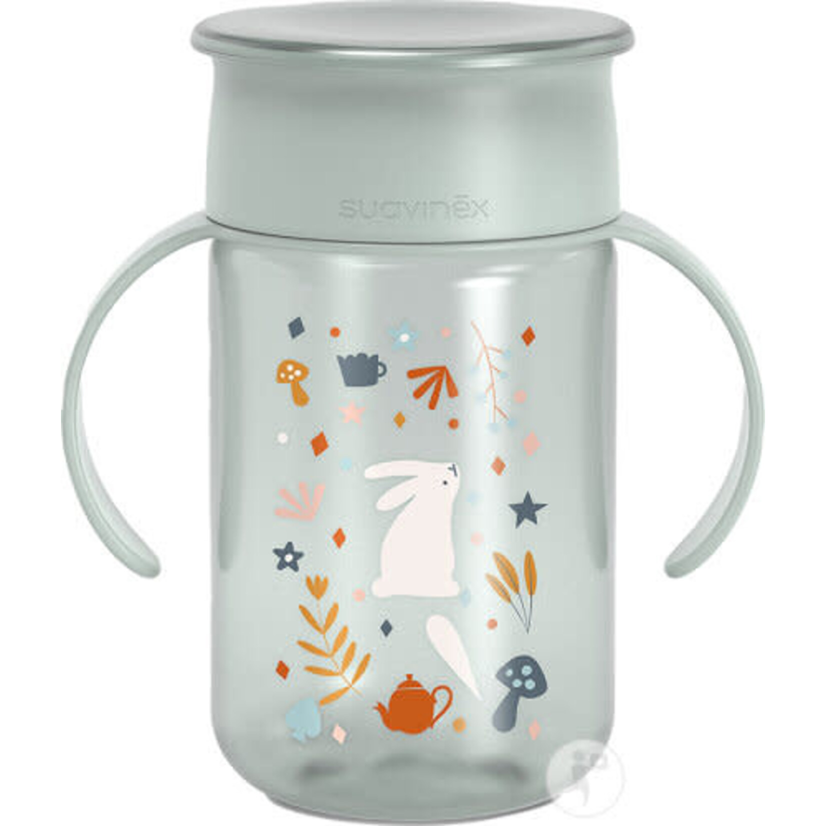 Suavinex Suavinex - Wonderland - Beker 360° +12M 340Ml - Pastel Mint Blauw