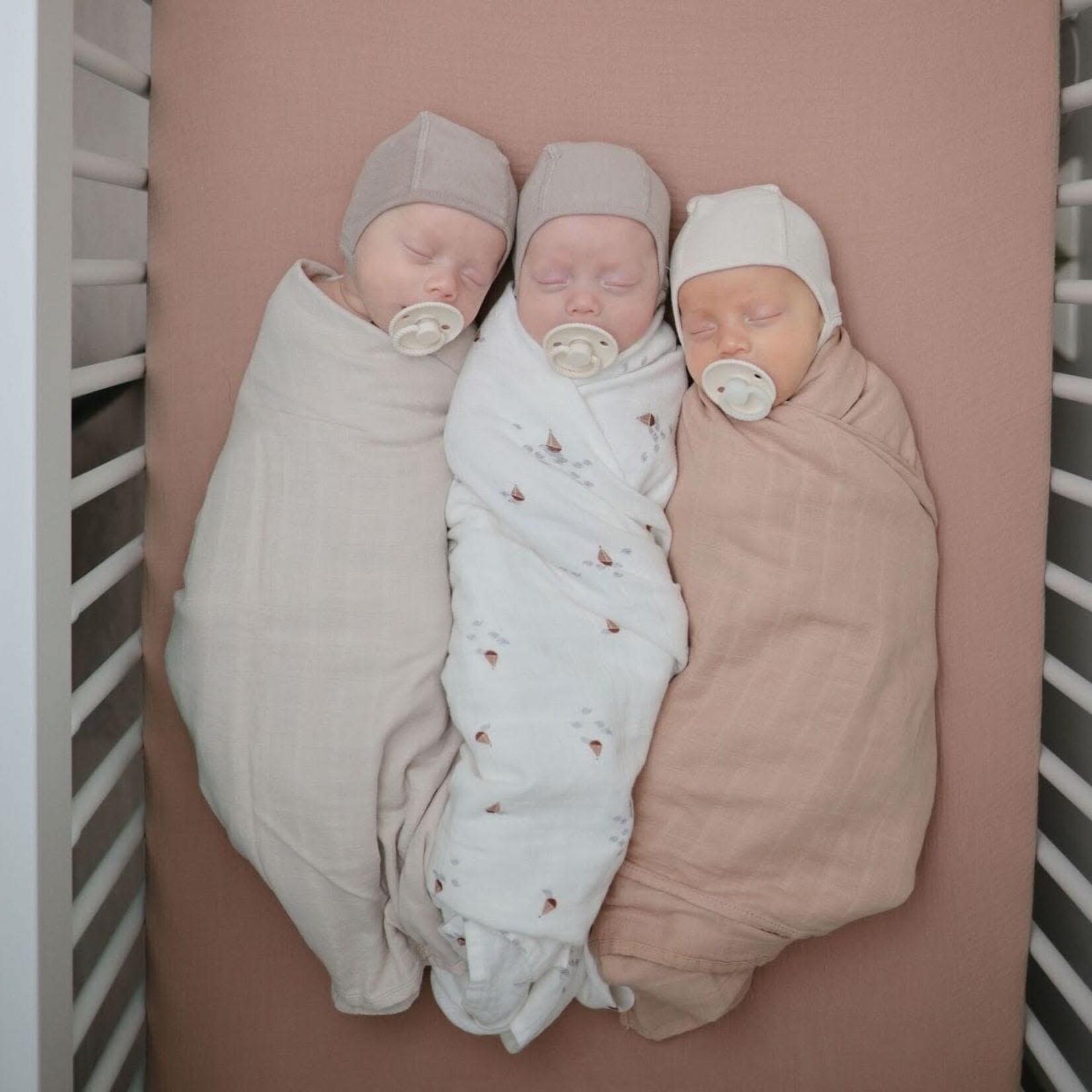 Mushie Mushie - Swaddle - Natural - 120Cm X 120Cm
