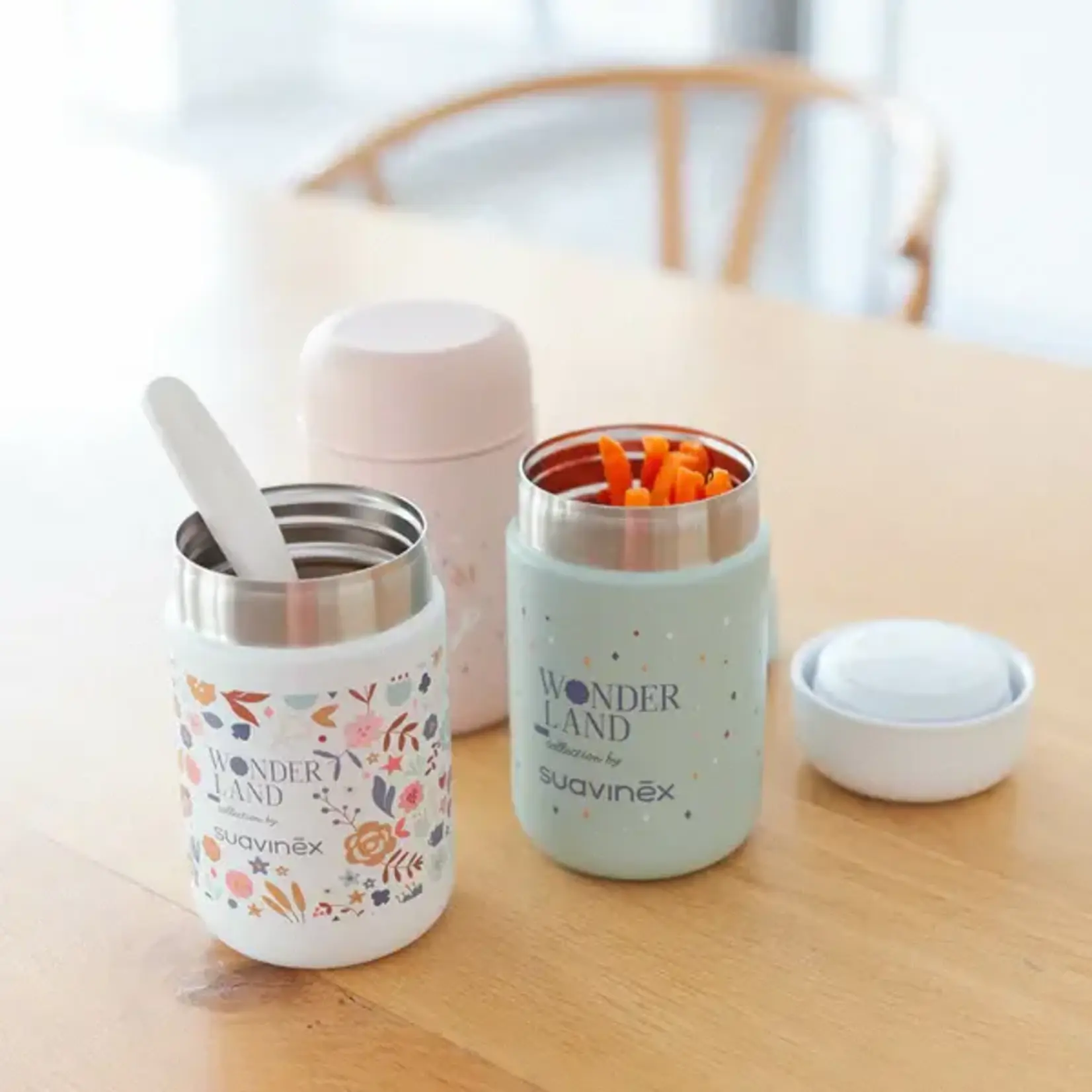 Suavinex Suavinex - Wonderland - Thermo-Portie 400Ml - Pastel Mint Blauw