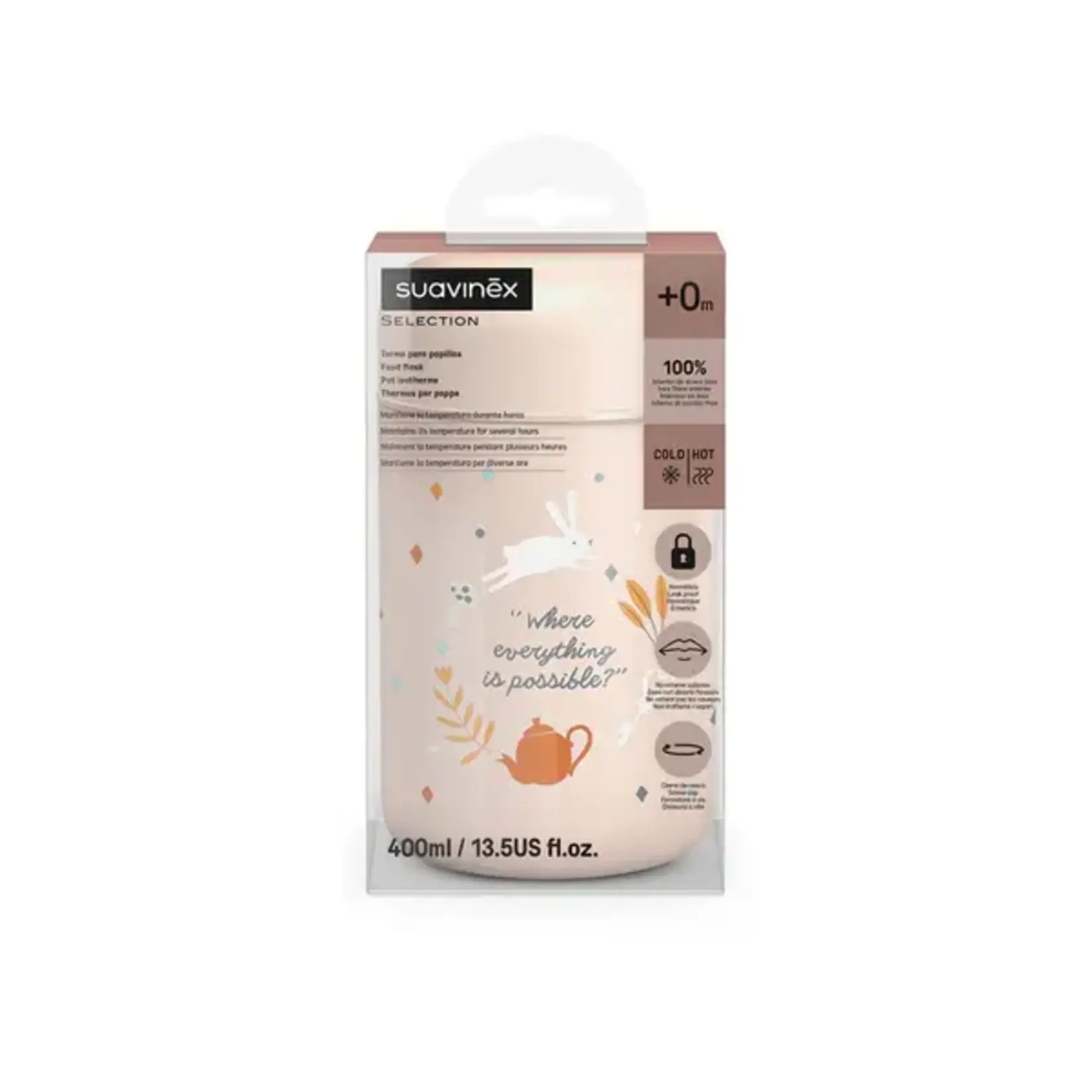 Suavinex Suavinex - Wonderland - Thermo-Rportie 400Ml - Roze