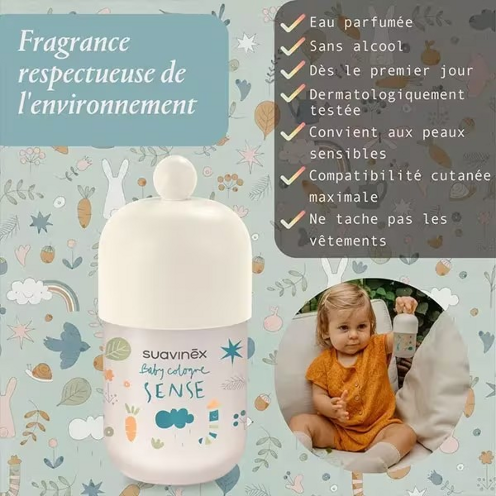 Suavinex Suavinex - Geschenkset Konijn En Cologne Sense 100Ml
