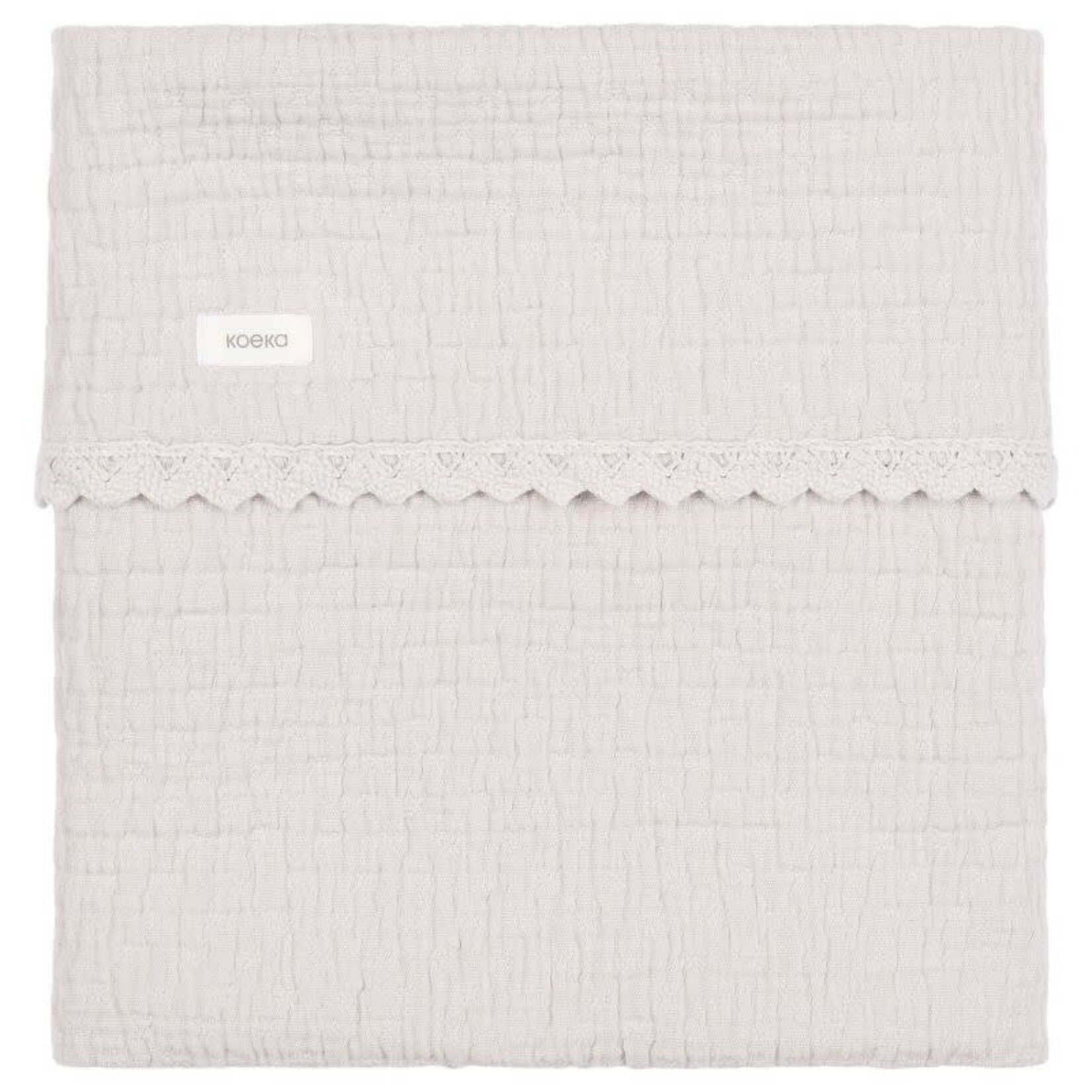 Koeka Koeka - Wiegdeken lace Elba stone 75x100