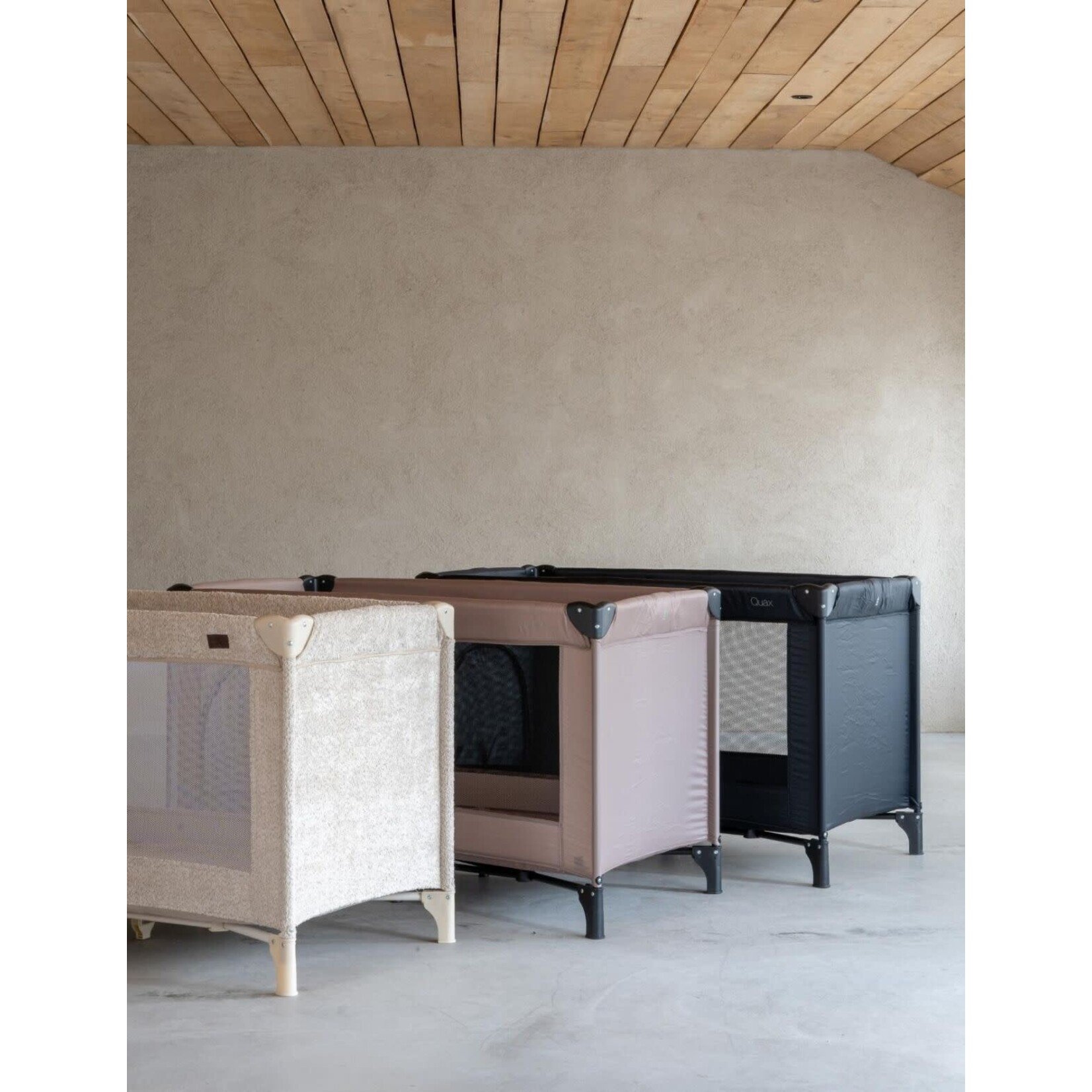 Quax Quax - Reisbedje met rits 120 x 60 cm - Beige