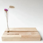 Minimou Minimou - Memory Shelf - NIETS DAN LIEFDE - Rubberwood (bloemetjes inbegrepen)