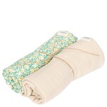 Koeka Koeka - Hydrofiel swaddle 2-pack Meadow off white 75x75