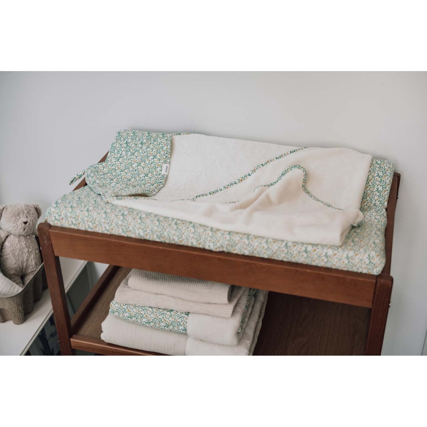 Koeka Koeka - Aankleedkussenhoes Meadow off white 45x73