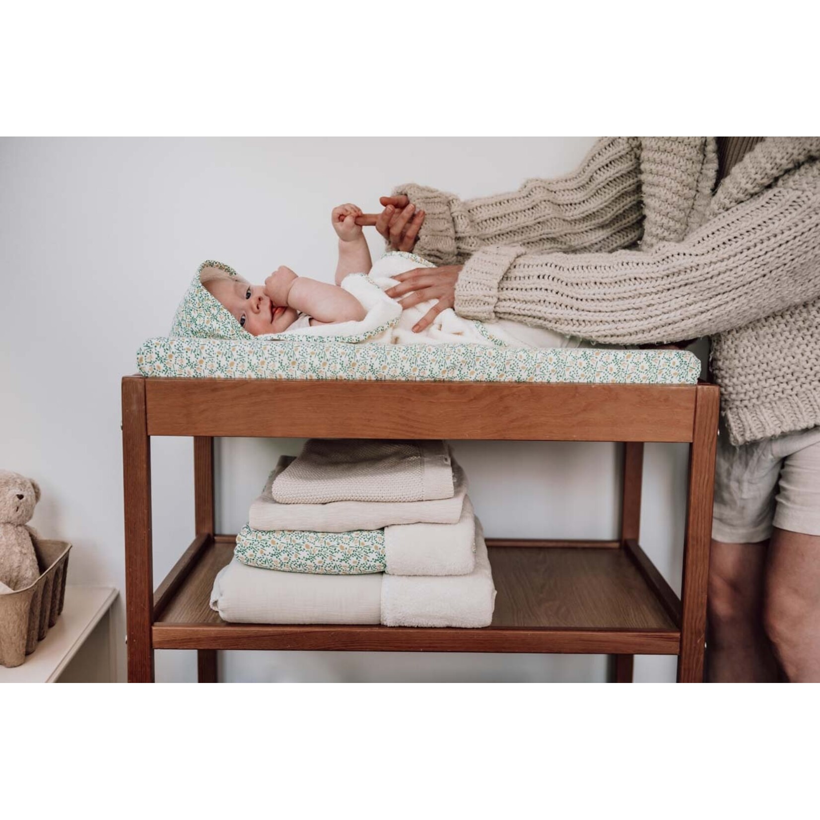 Koeka Koeka - Aankleedkussenhoes Meadow off white 45x73