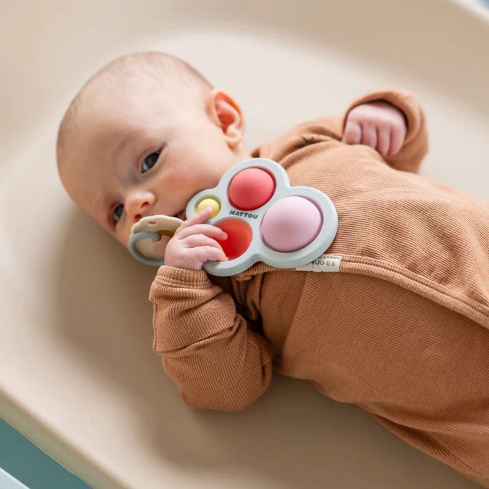 Nattou Nattou - SILICON - Pop-it Paars