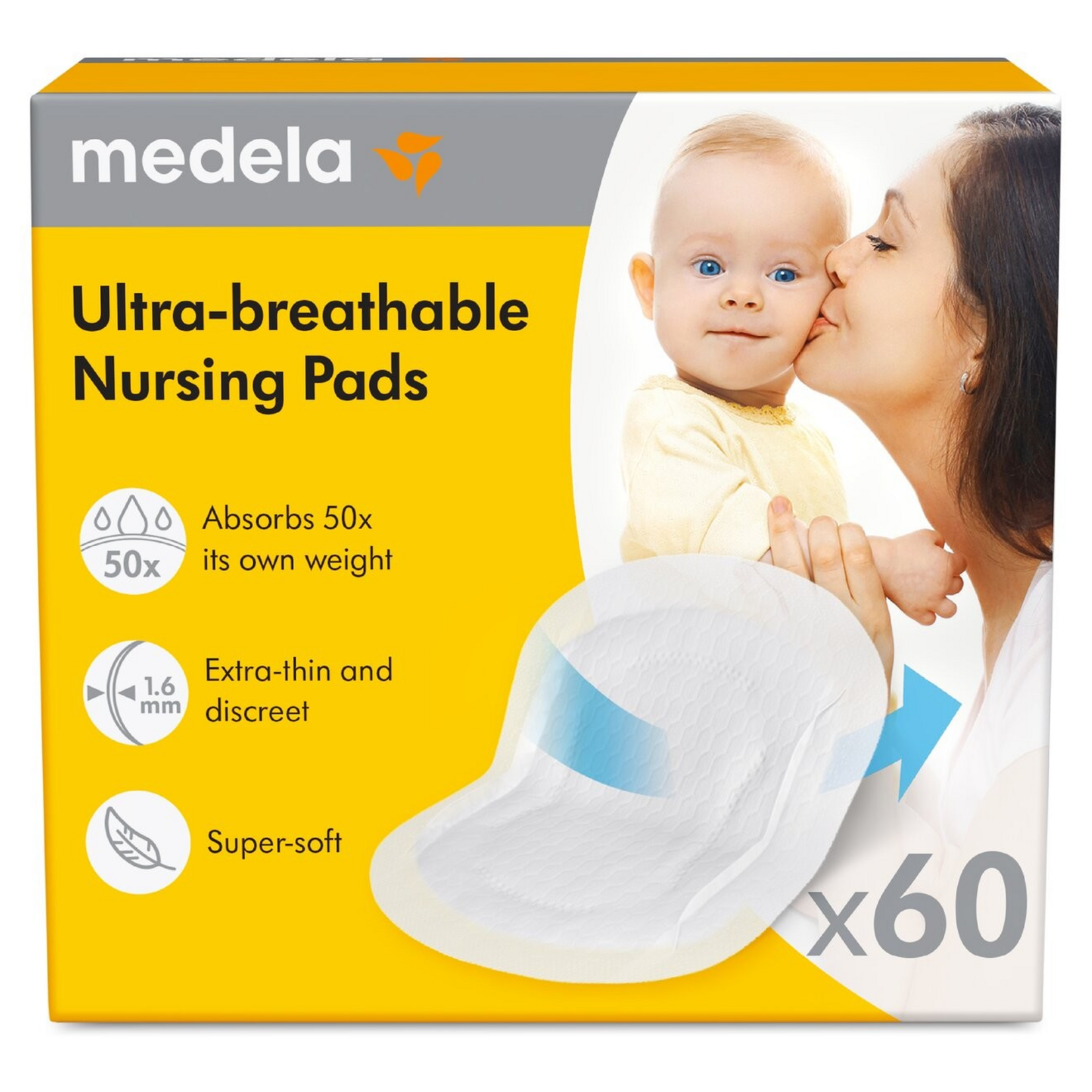 Medela Medela - Ultra-Ademende zoogkompressen, doos 60 stuks