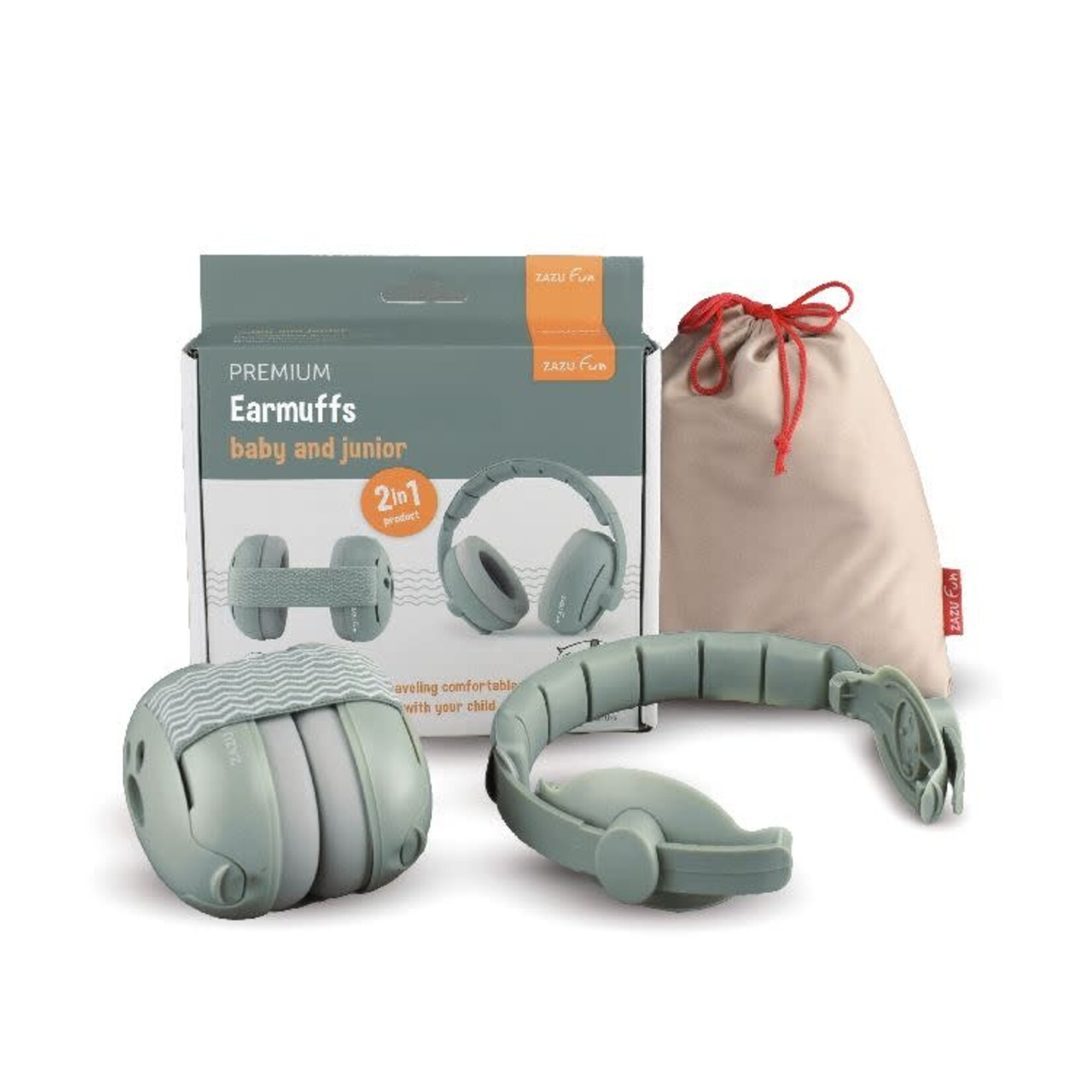 Zazu ZAZU - Earmufs Baby & Junior - Green