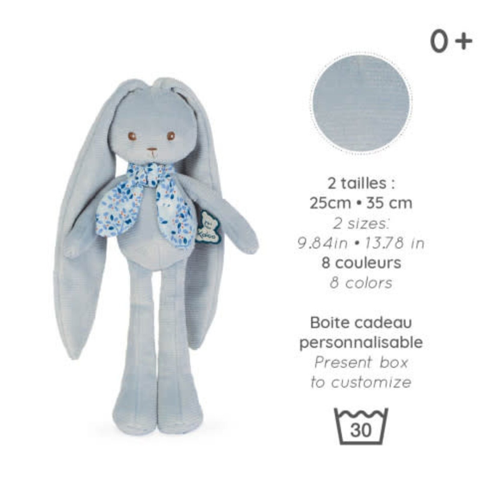 Kaloo Kaloo - Pop Konijn Blauw 25Cm