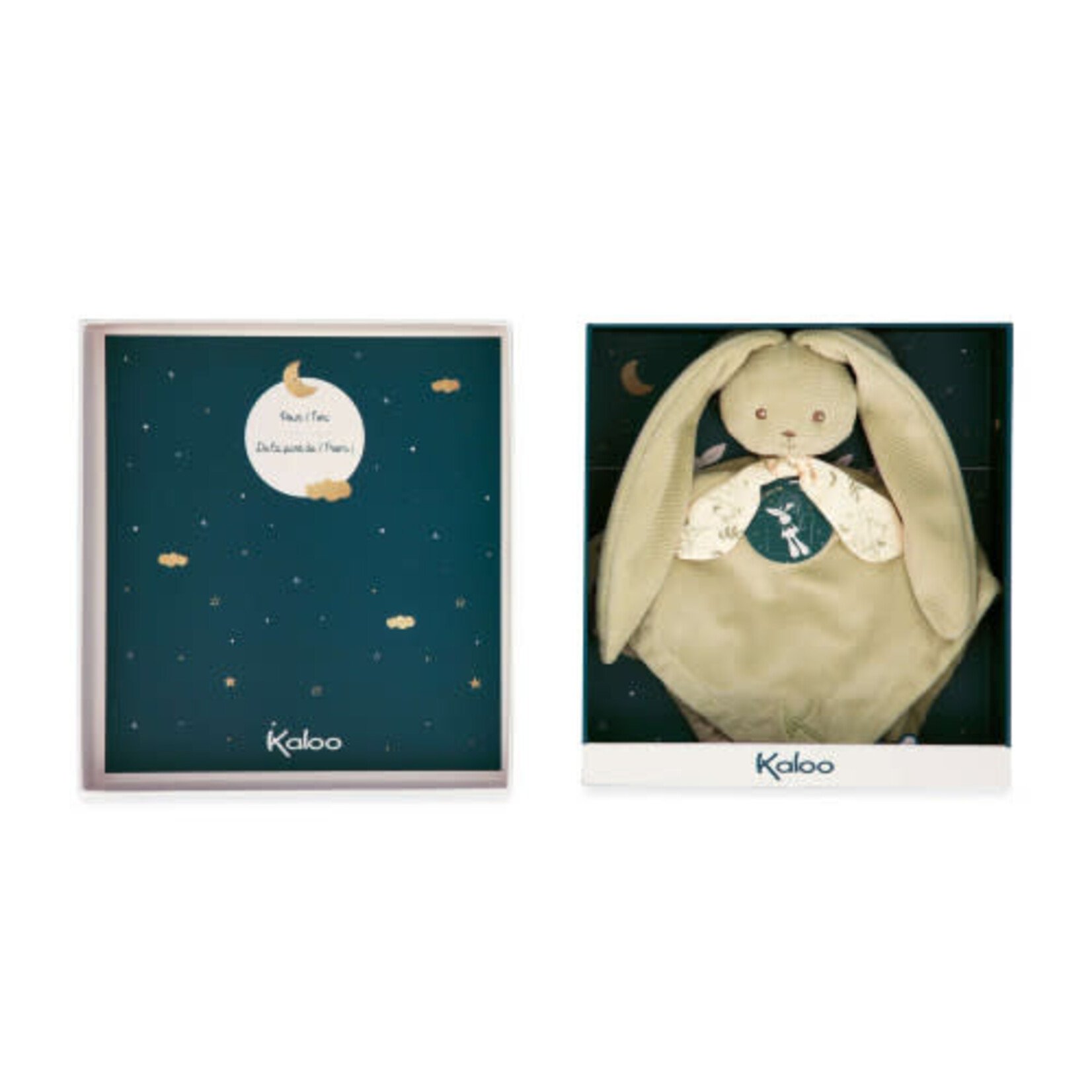 Kaloo Kaloo - Konijn-Knuffeldoek Groen