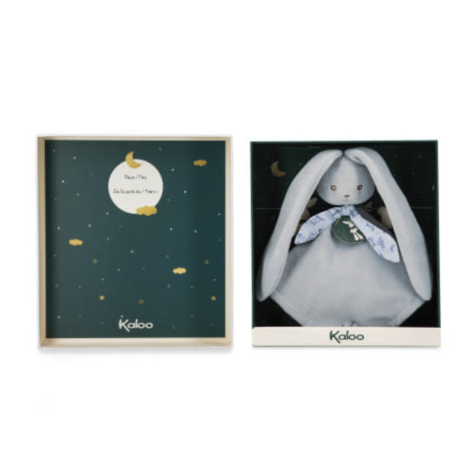 Kaloo Kaloo - Konijn-Knuffeldoek Blauw