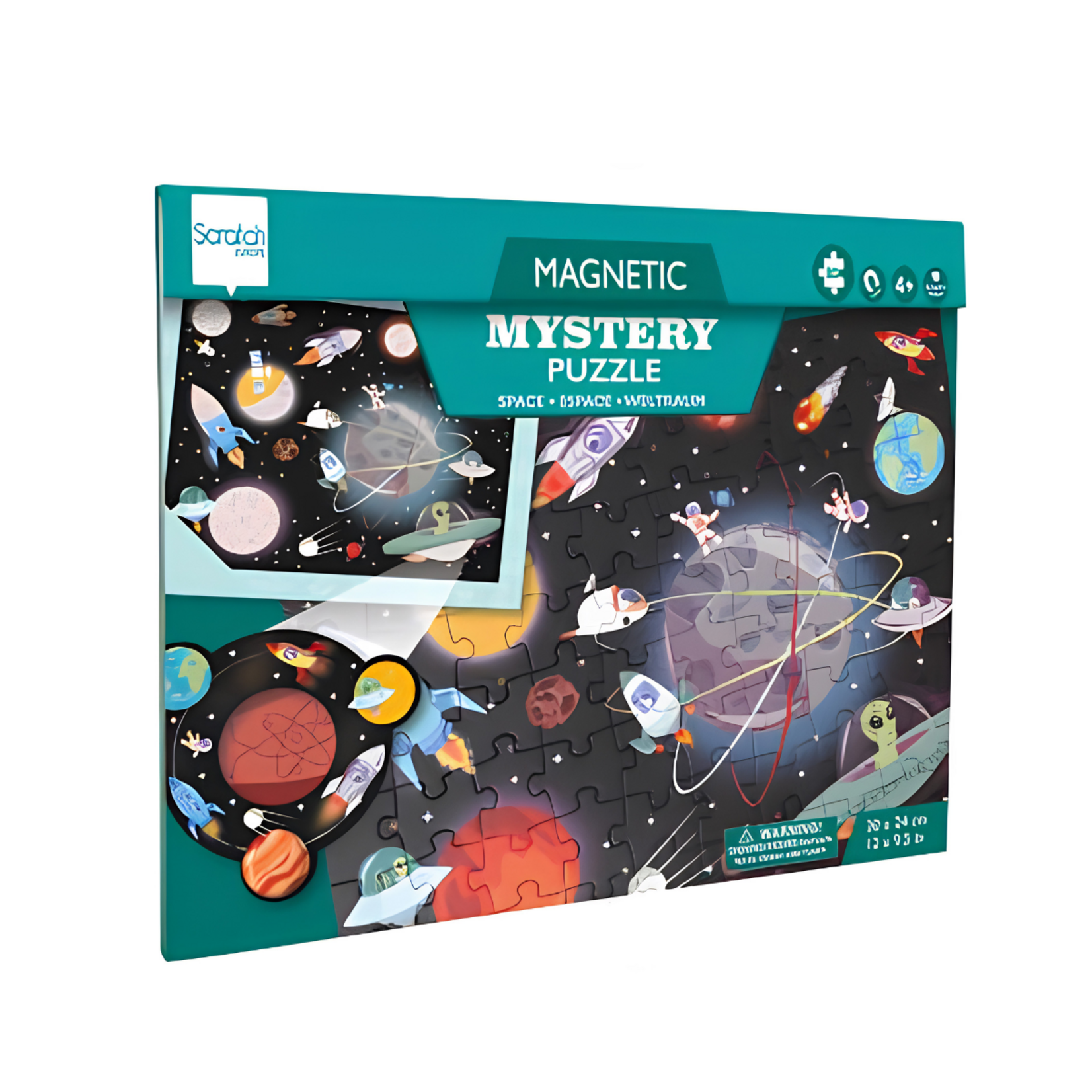 Scratch Scratch - Puzzel Magnetisch MYSTERY - Ruimte 80 pcs