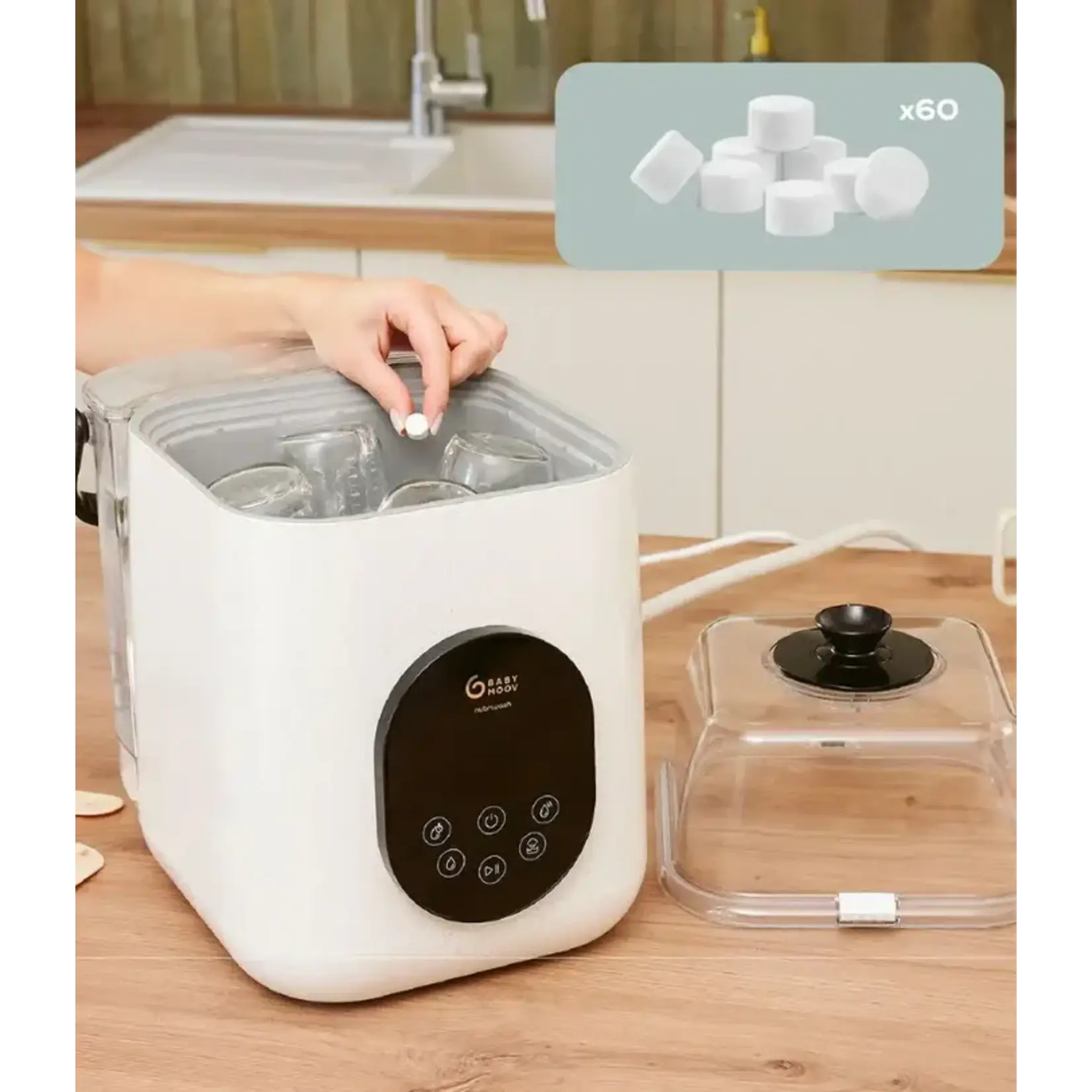 Babymoov Babymoov - Flessenreiniger, Sterilisator en Droger - NutriWash