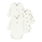 Petit Bateau Petit Bateau - 3 Bodies lange mouwen - beer beige