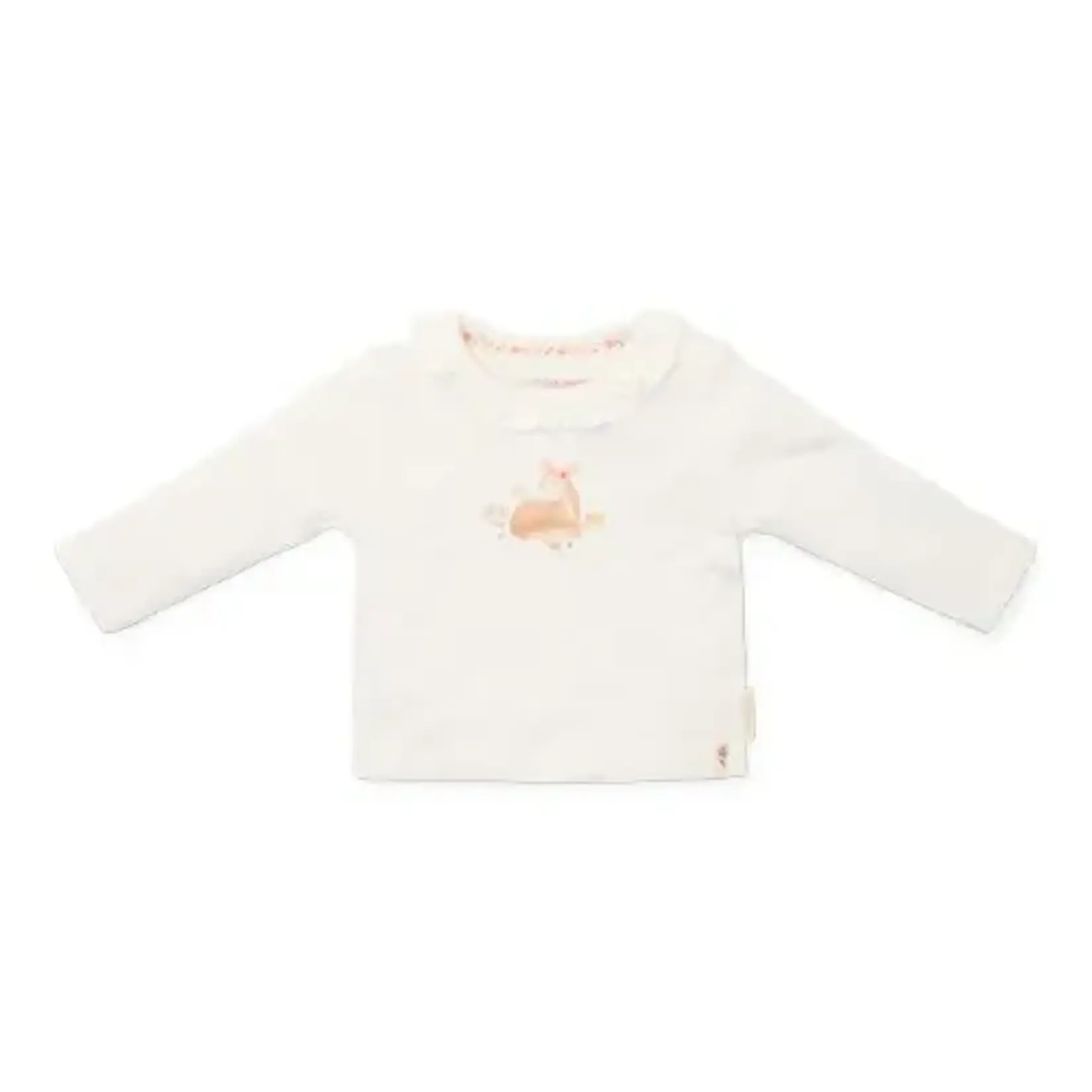 Little Dutch Little Dutch - T-shirt lange mouw Off White