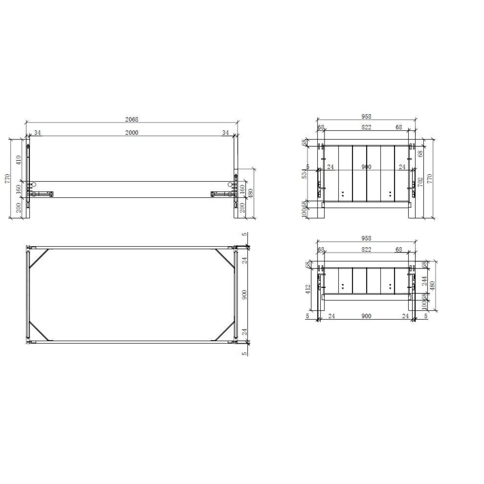 Jaxx Jaxx - Erik Bed 90x200 cm White (excl. lattenbodem)