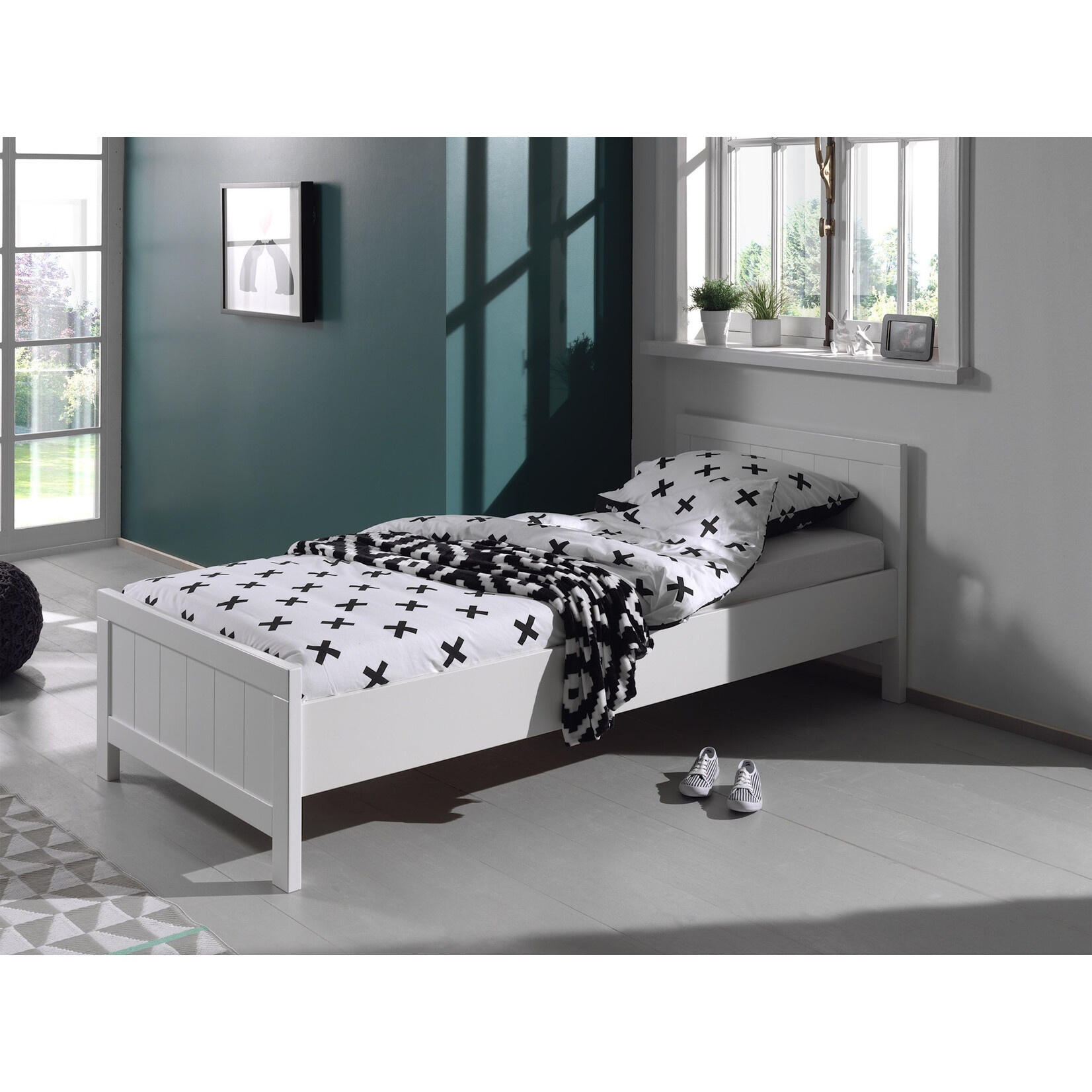 Jaxx Jaxx - Erik Bed 90x200 cm White (excl. lattenbodem)