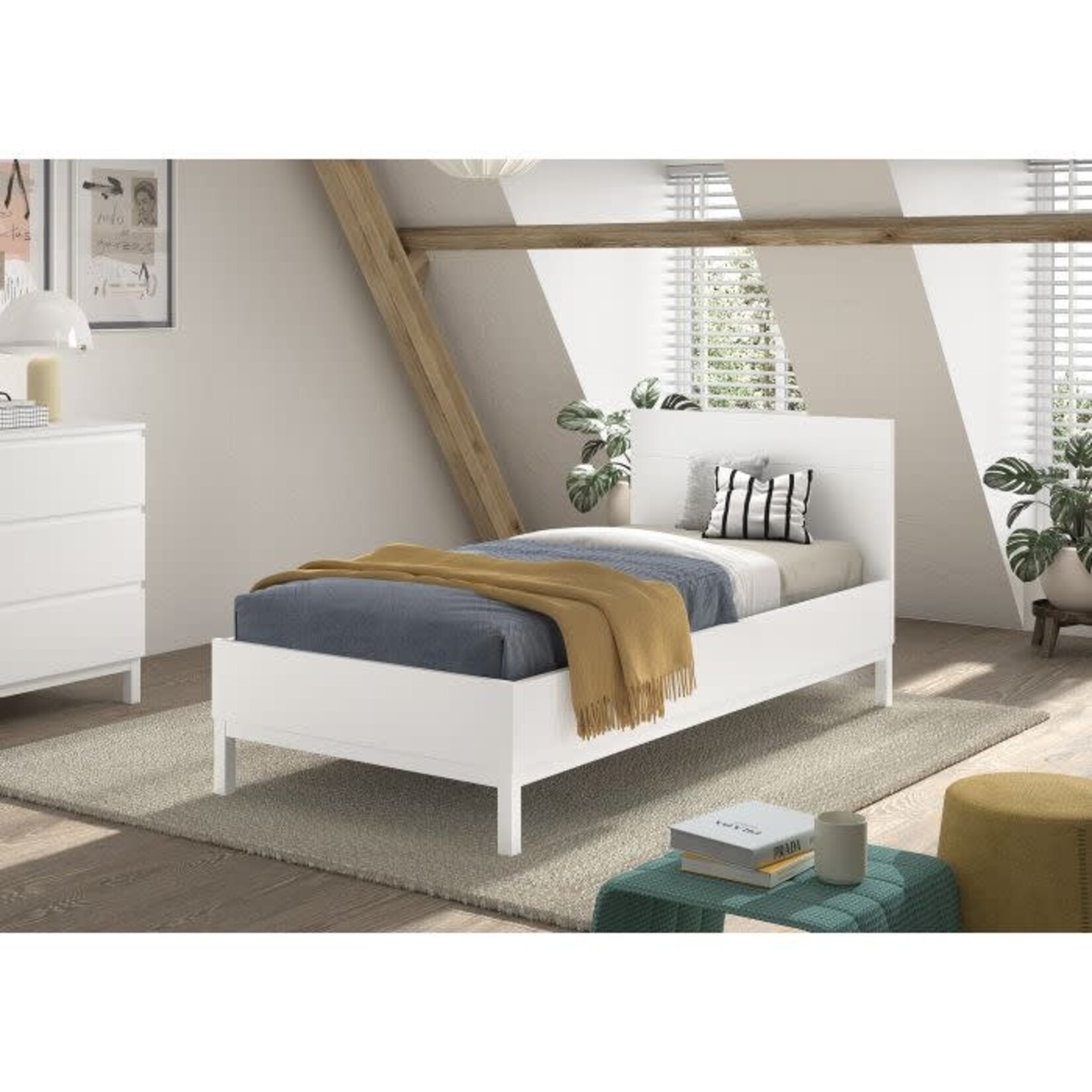Jaxx Jaxx - Eva Bed 90x200 - White (excl. lattenbodem)