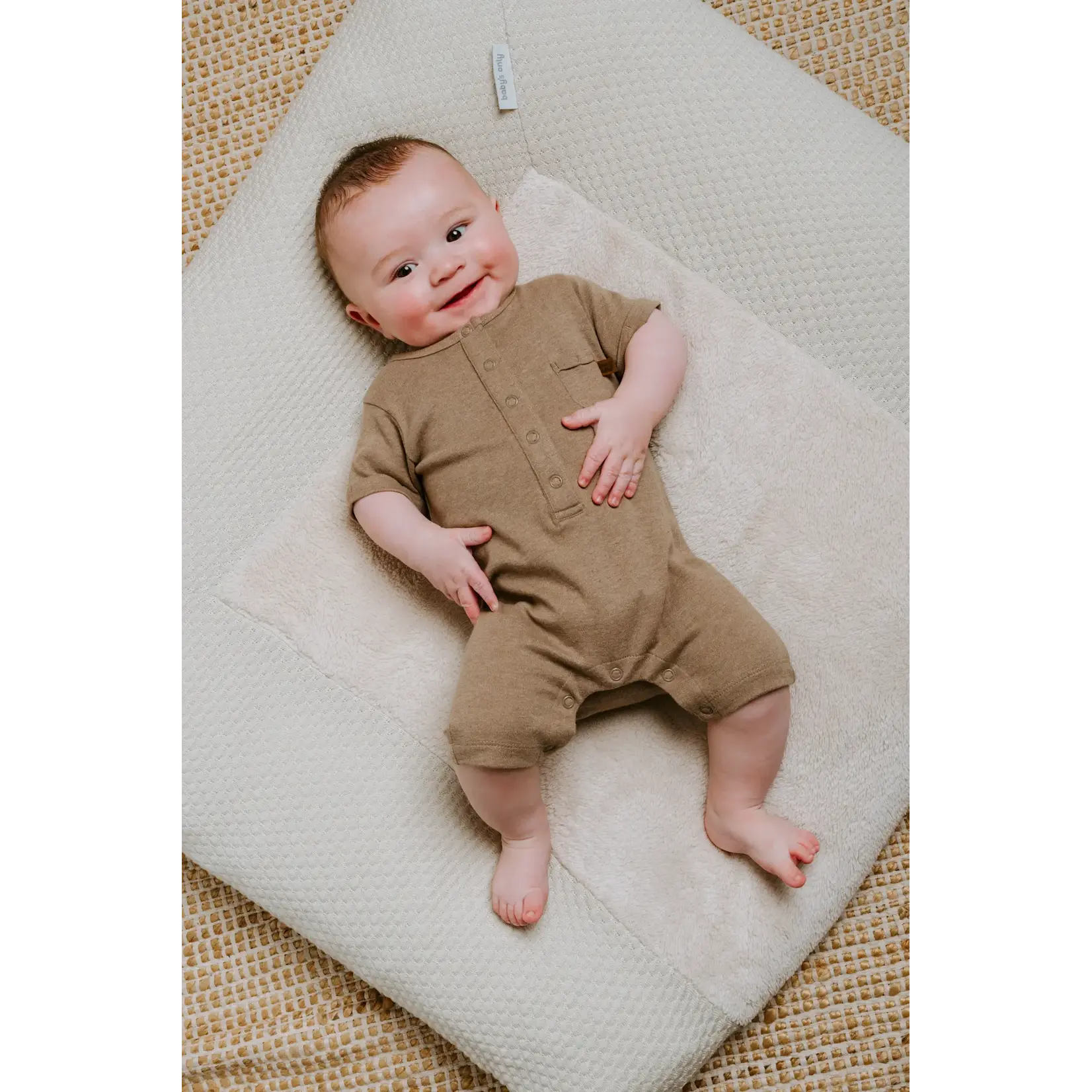Baby's Only Baby's Only - Boxpakje korte mouwen Melange khaki