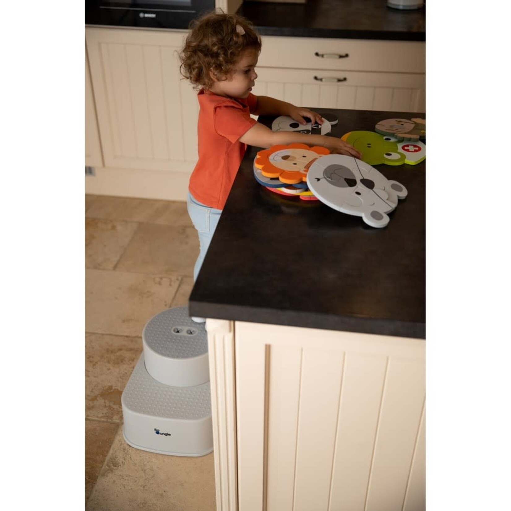 Bo Jungle - B-Step up Stool Grey