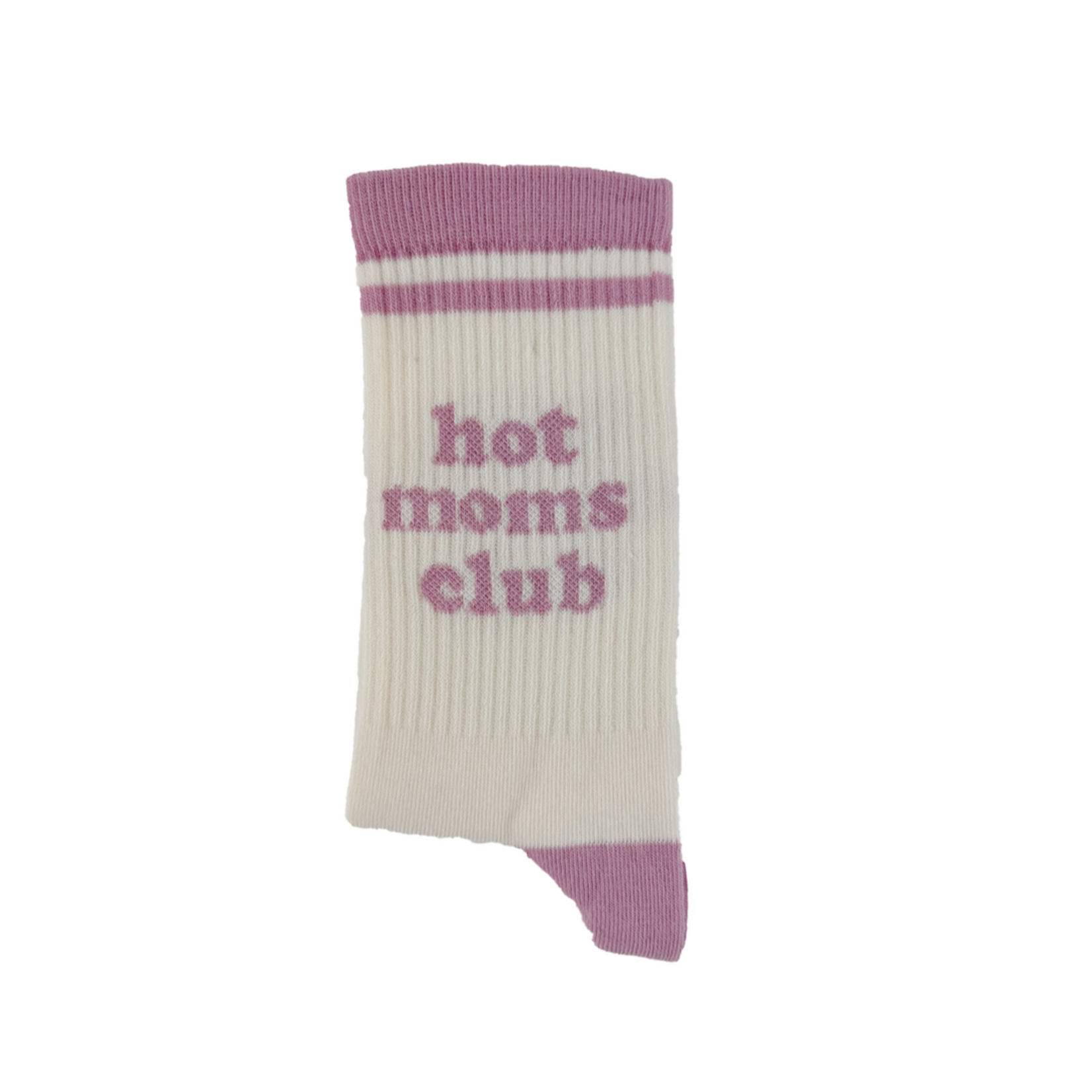 Minimou Minimou -  Sokken 'hot moms club' - roze  (one size 37-41)