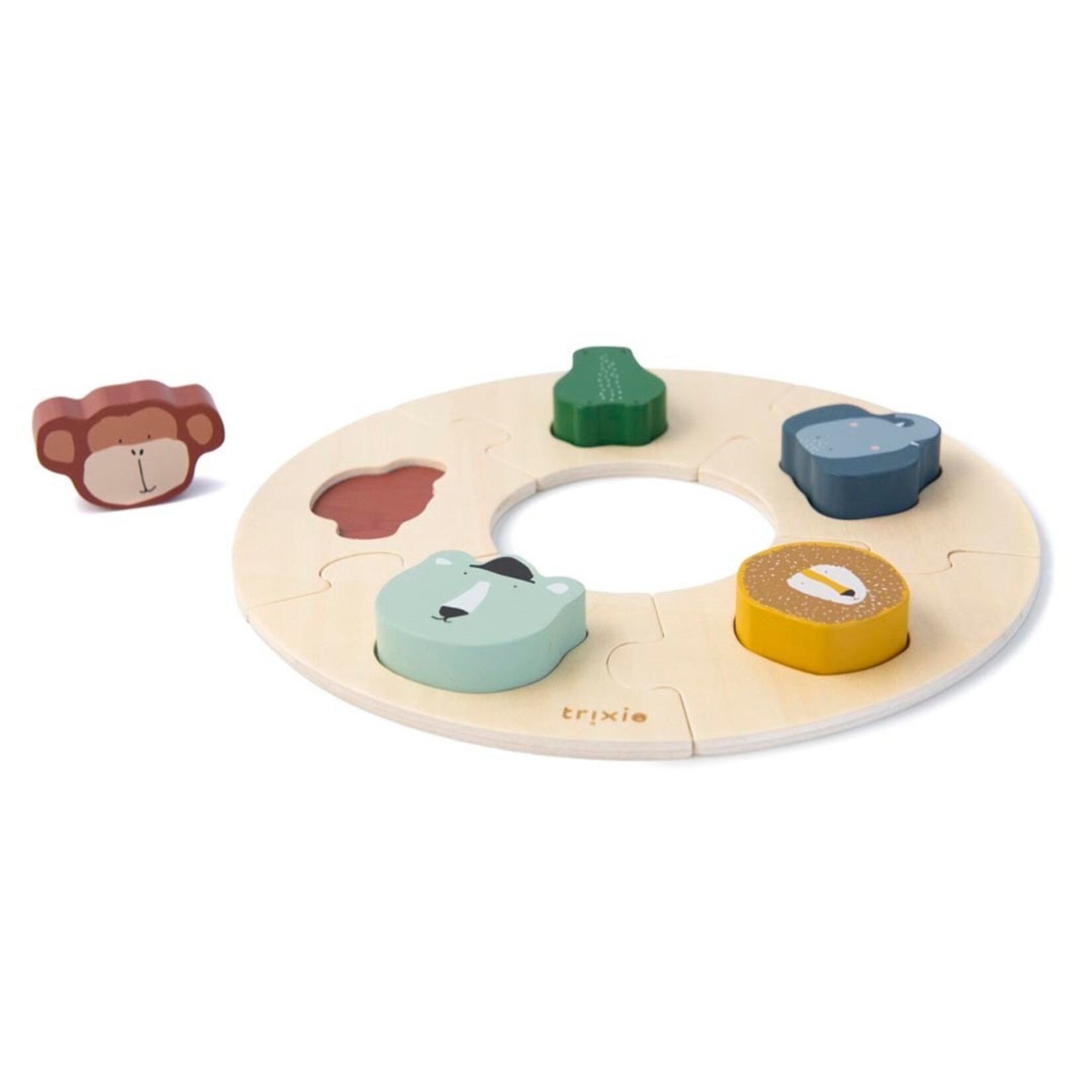 Trixie Trixie - Houten ronde puzzel