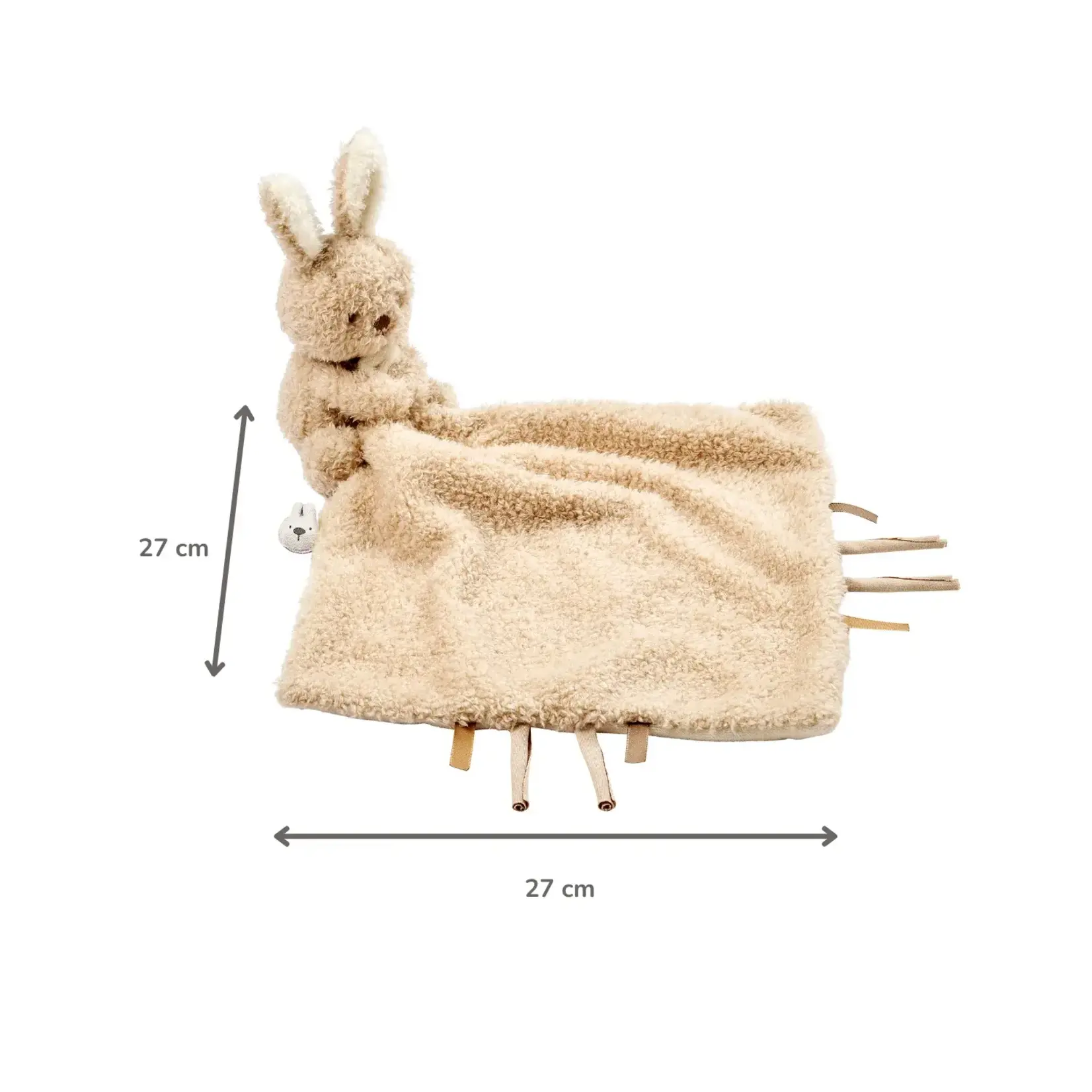 Nattou Nattou - Knuffeldoekje Konijn Teddy 27 x 27 cm