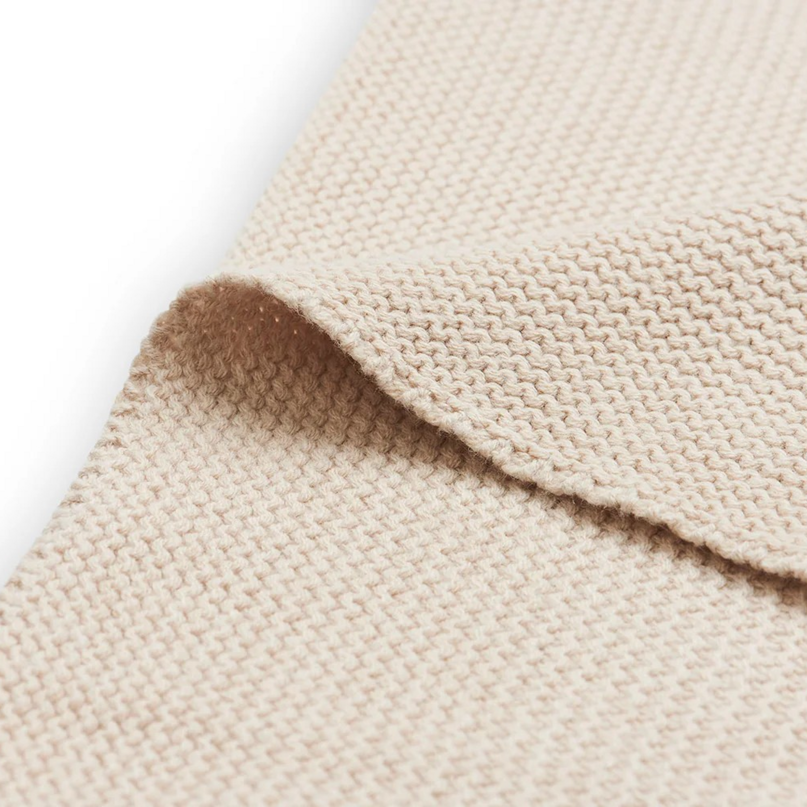 Jollein Jollein - Deken Wieg 75x100cm Basic Knit Nougat