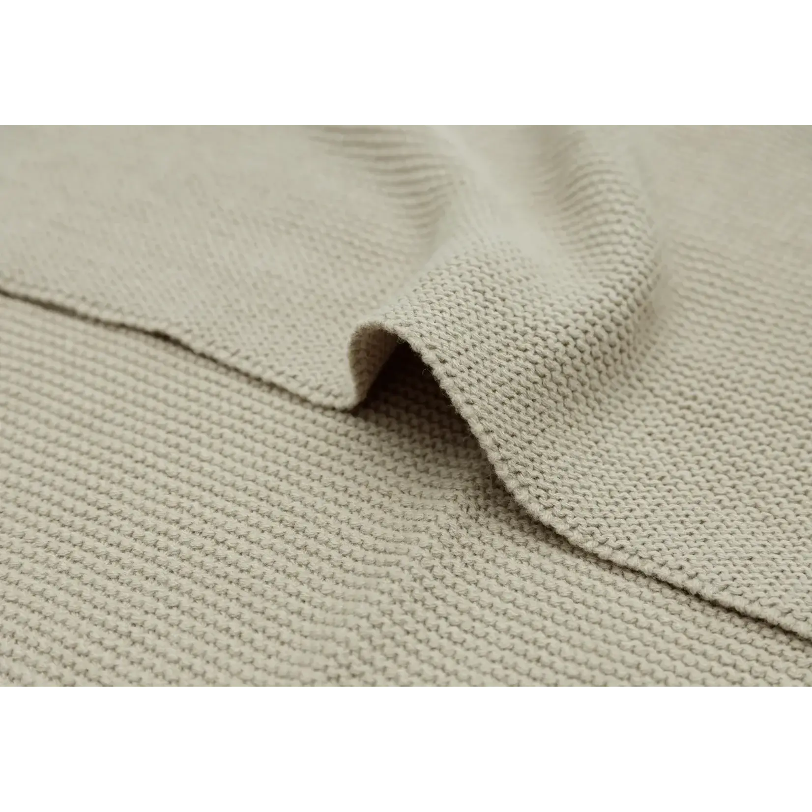 Jollein Jollein - Deken Ledikant 100x150cm Basic Knit Olive Green