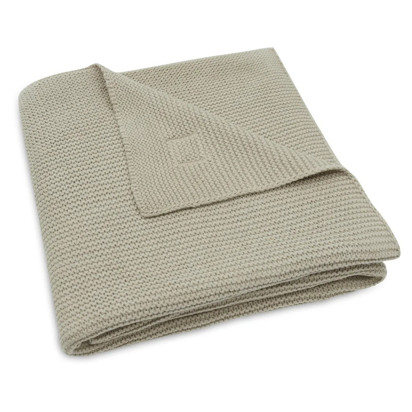 Jollein Jollein - Deken Ledikant 100x150cm Basic Knit Olive Green