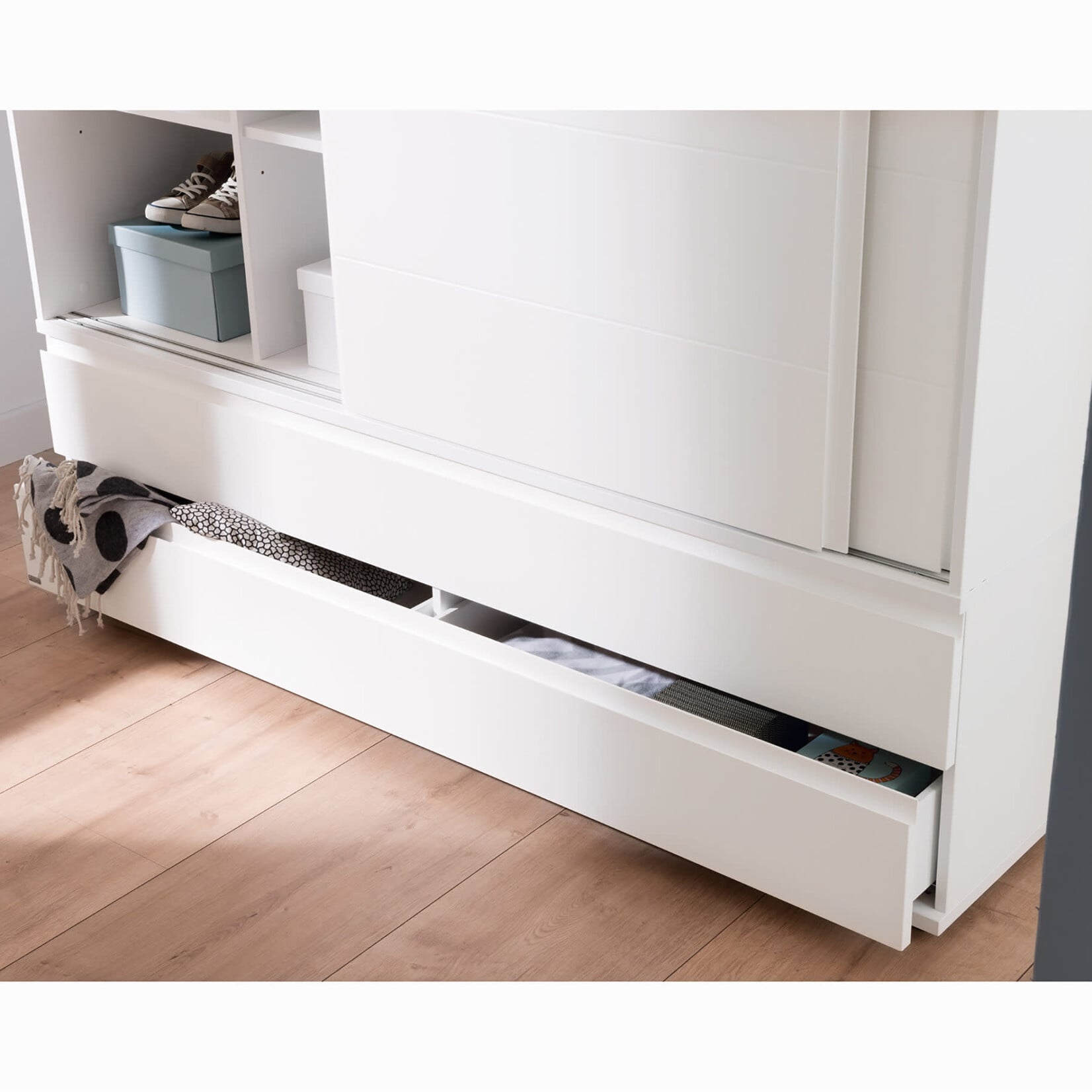 Paidi Paidi - Kleerkast met Schuifdeuren Fiona 123,5 cm -  Krijtwit