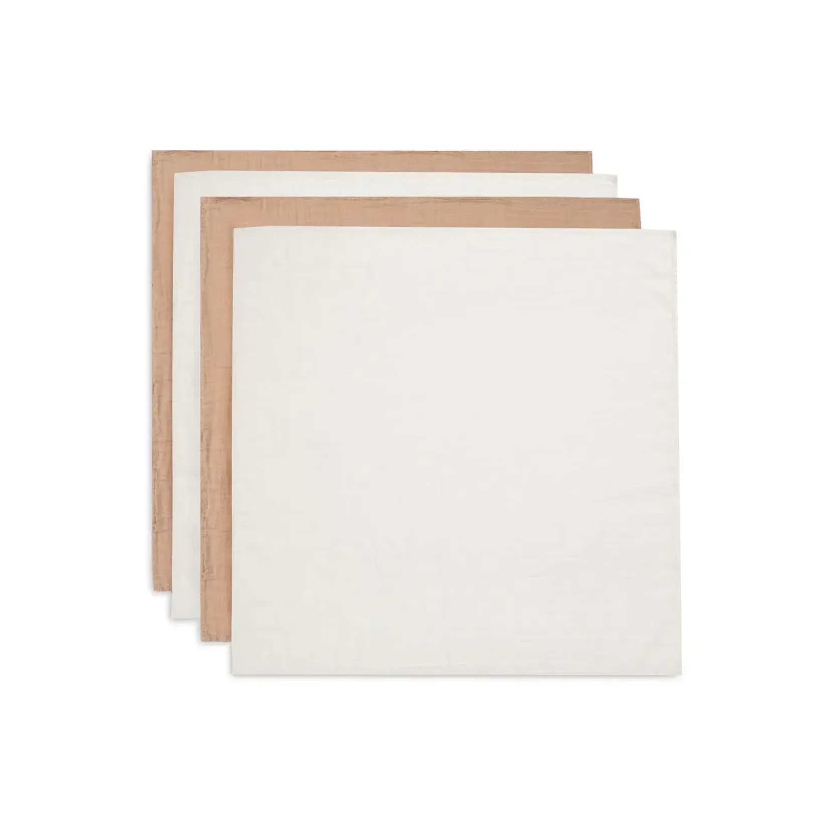 Jollein Jollein - Hydrofiele Doek Small 70x70cm - Biscuit/Ivory - 4 Stuks