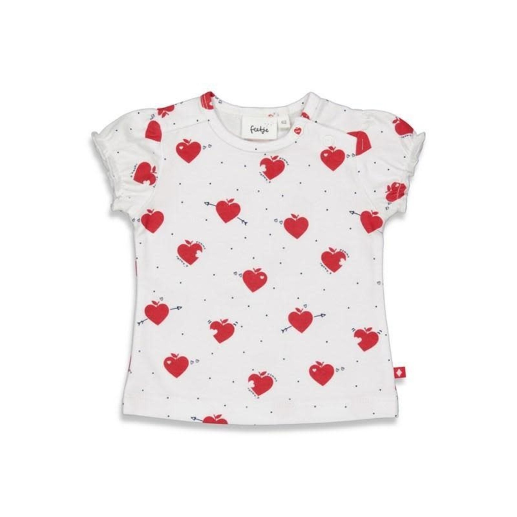 Feetje Feetje - T-shirt AOP - Pomme D'Amour Wit 1M
