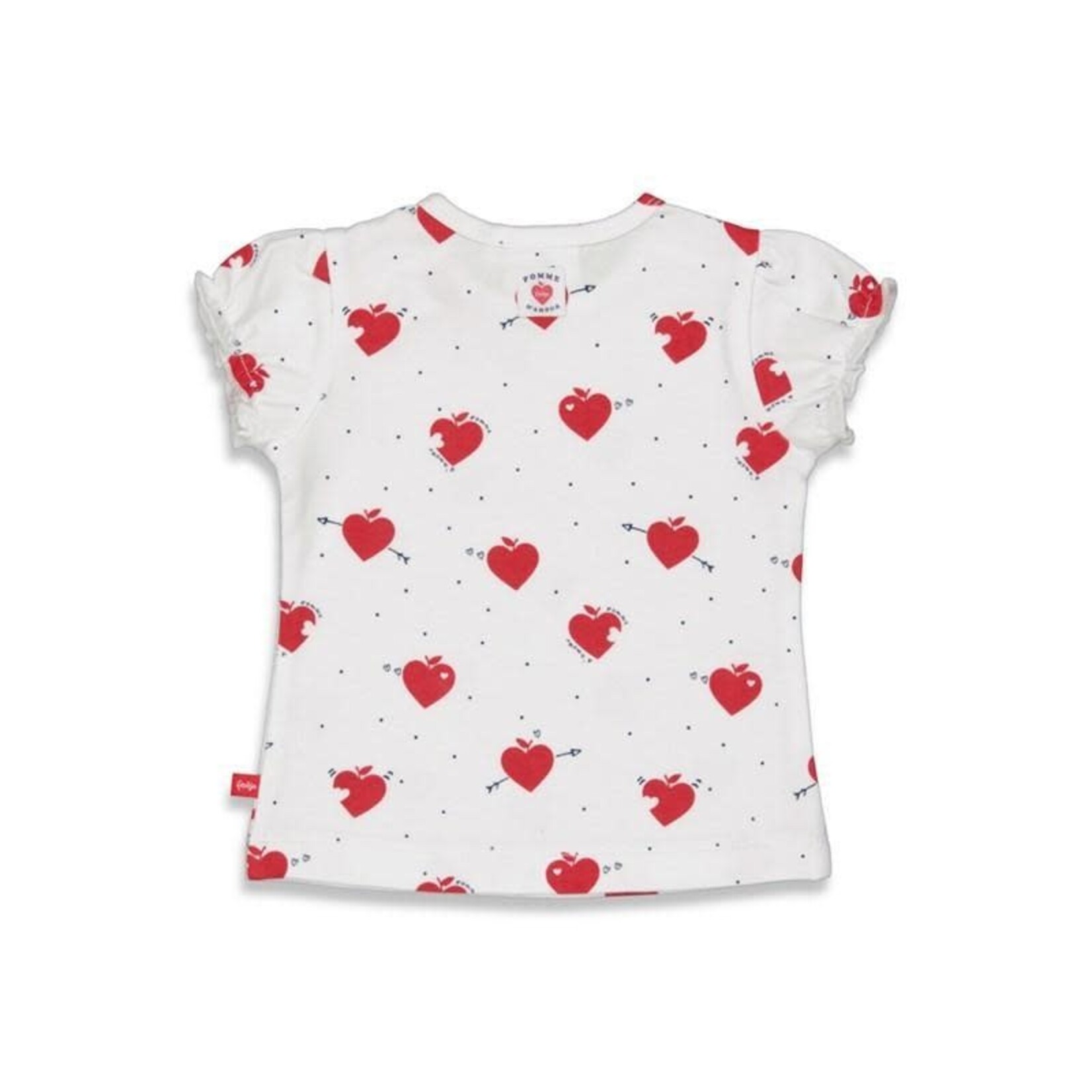 Feetje Feetje - T-shirt AOP - Pomme D'Amour Wit 1M