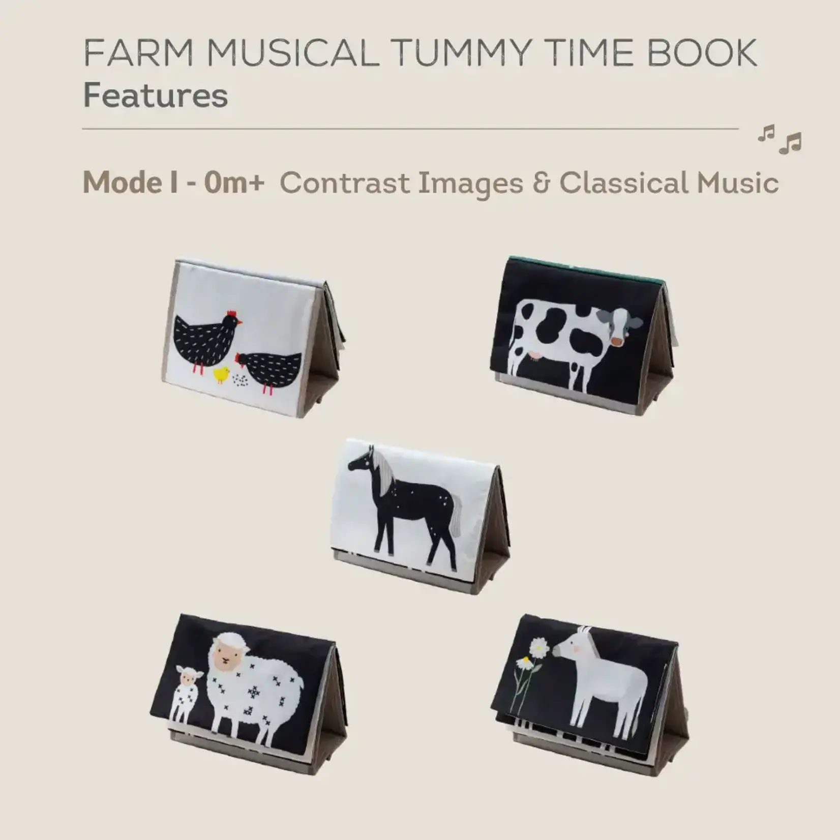 Taf Toys Taf Toys - Farm Musical Tummy-Time Book