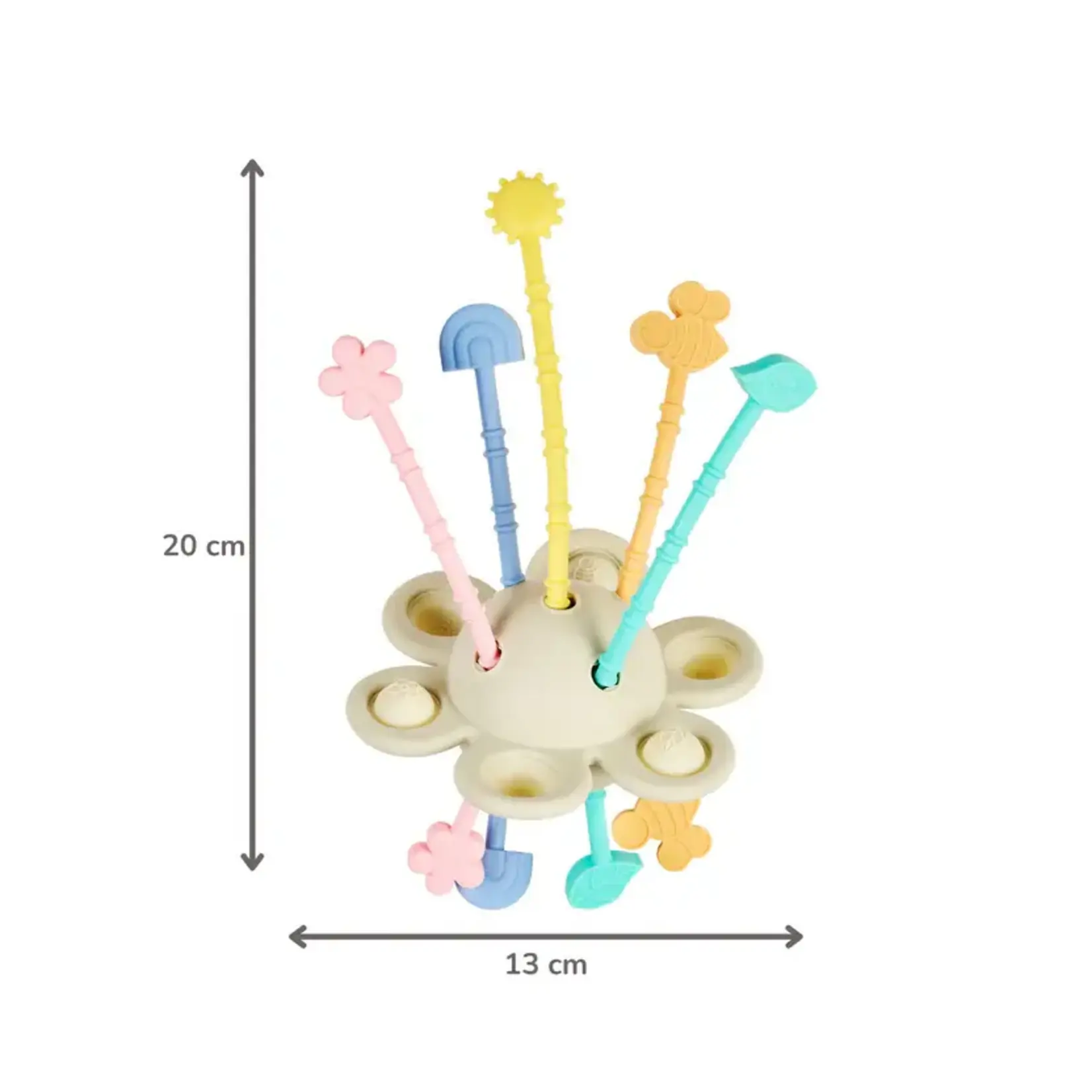 Nattou Nattou - Silicone Montessori baby speelgoed - 20 cm - Multicolor