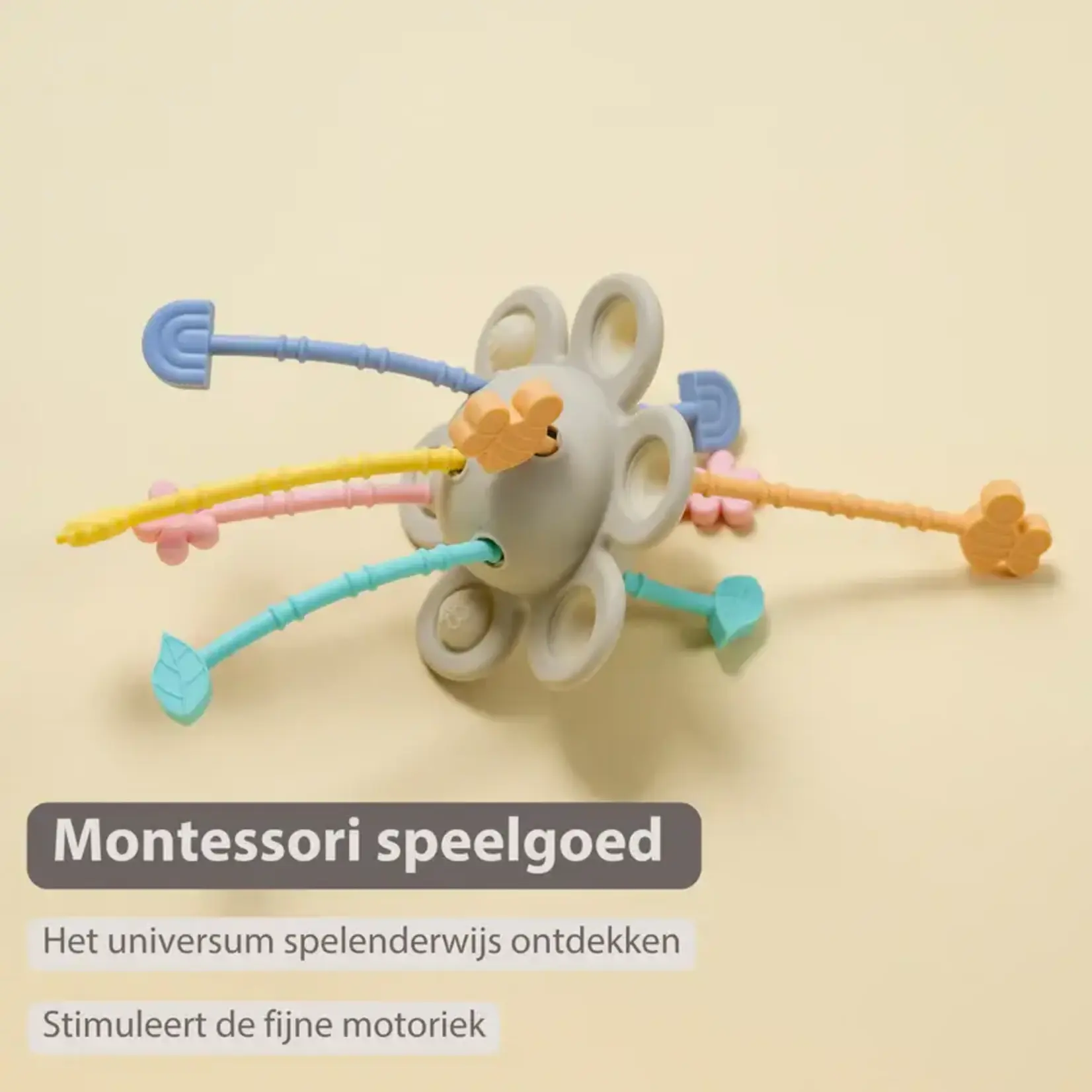 Nattou Nattou - Silicone Montessori baby speelgoed - 20 cm - Multicolor