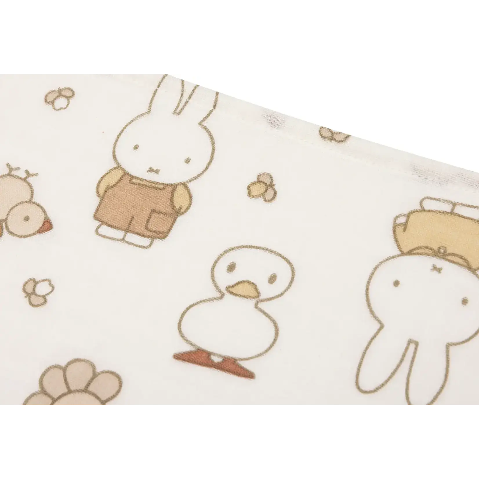 Jollein Jollein - Hydrofiele Doek Small 70x70cm - Miffy Family Farm - 3 Stuks