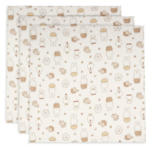 Jollein Jollein - Hydrofiele Doek Small 70x70cm - Miffy Family Farm - 3 Stuks