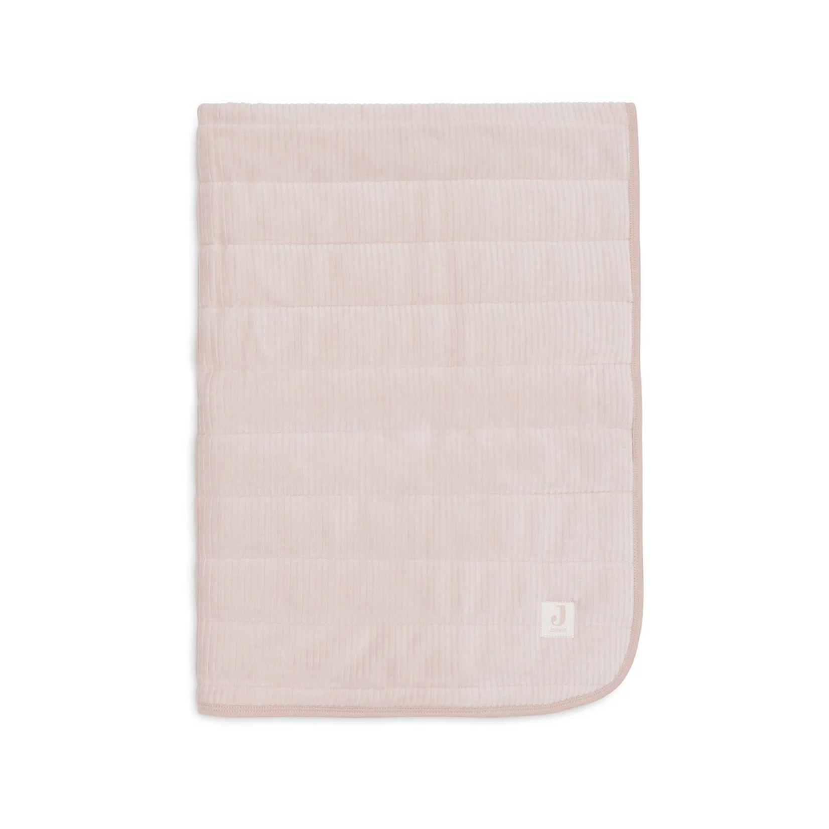 Jollein Jollein - Deken Wieg 75x100cm Velvet Rib - Wild Rose