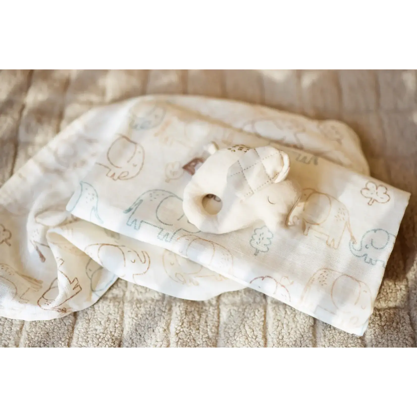Jollein Jollein - Hydrofiele Doek Small 70x70cm - Elephant Tales - 3 Stuks