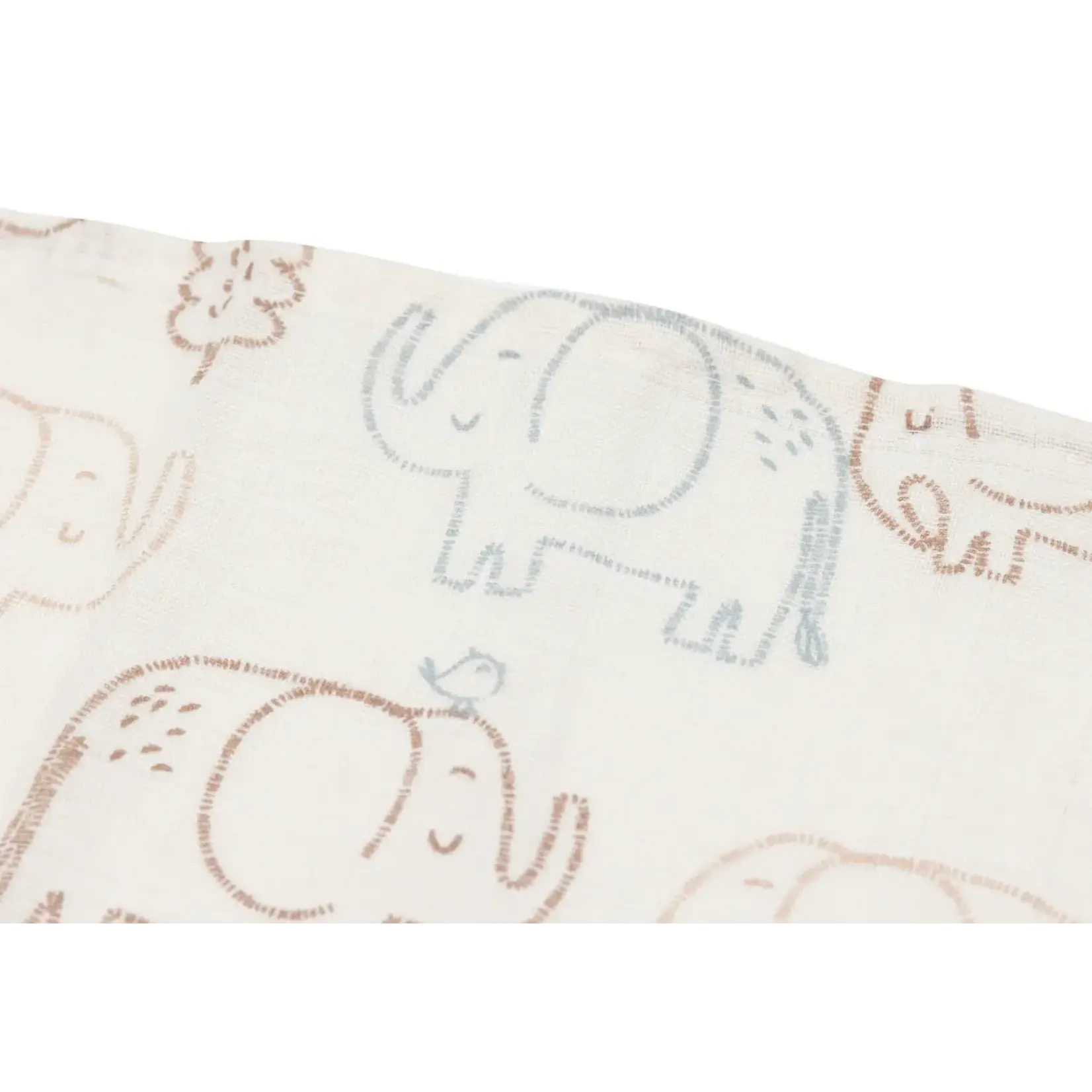 Jollein Jollein - Hydrofiele Doek Small 70x70cm - Elephant Tales - 3 Stuks
