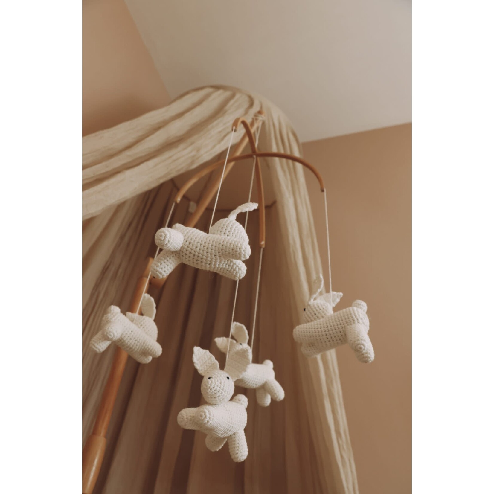 Little Loua Little Loua - Handmade Crochet Bunny baby mobile LIMITED EDITION