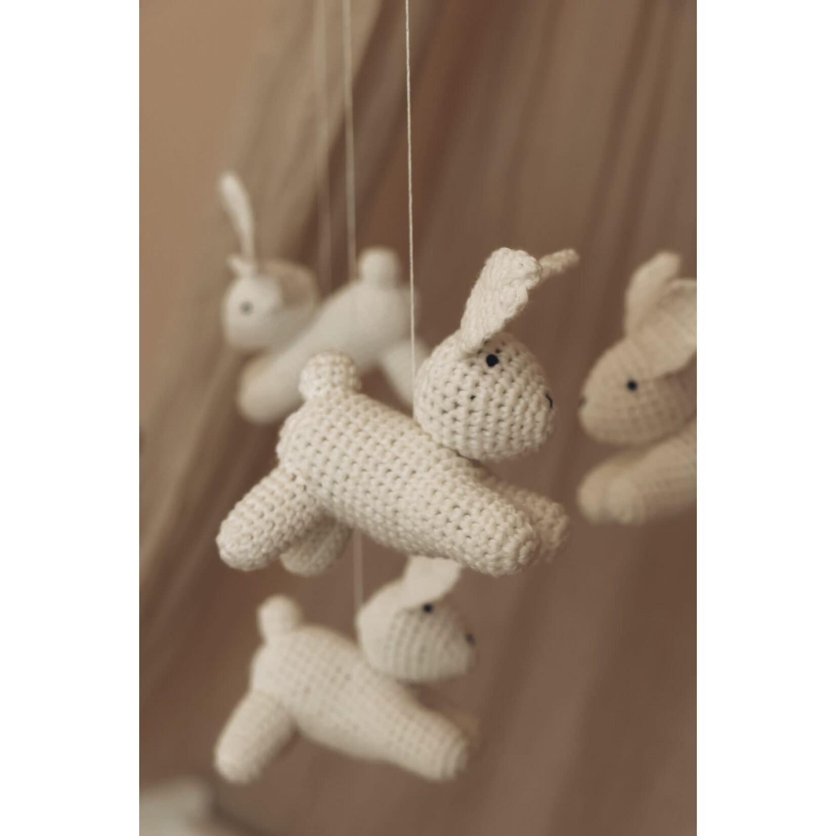 Little Loua Little Loua - Handmade Crochet Bunny baby mobile LIMITED EDITION