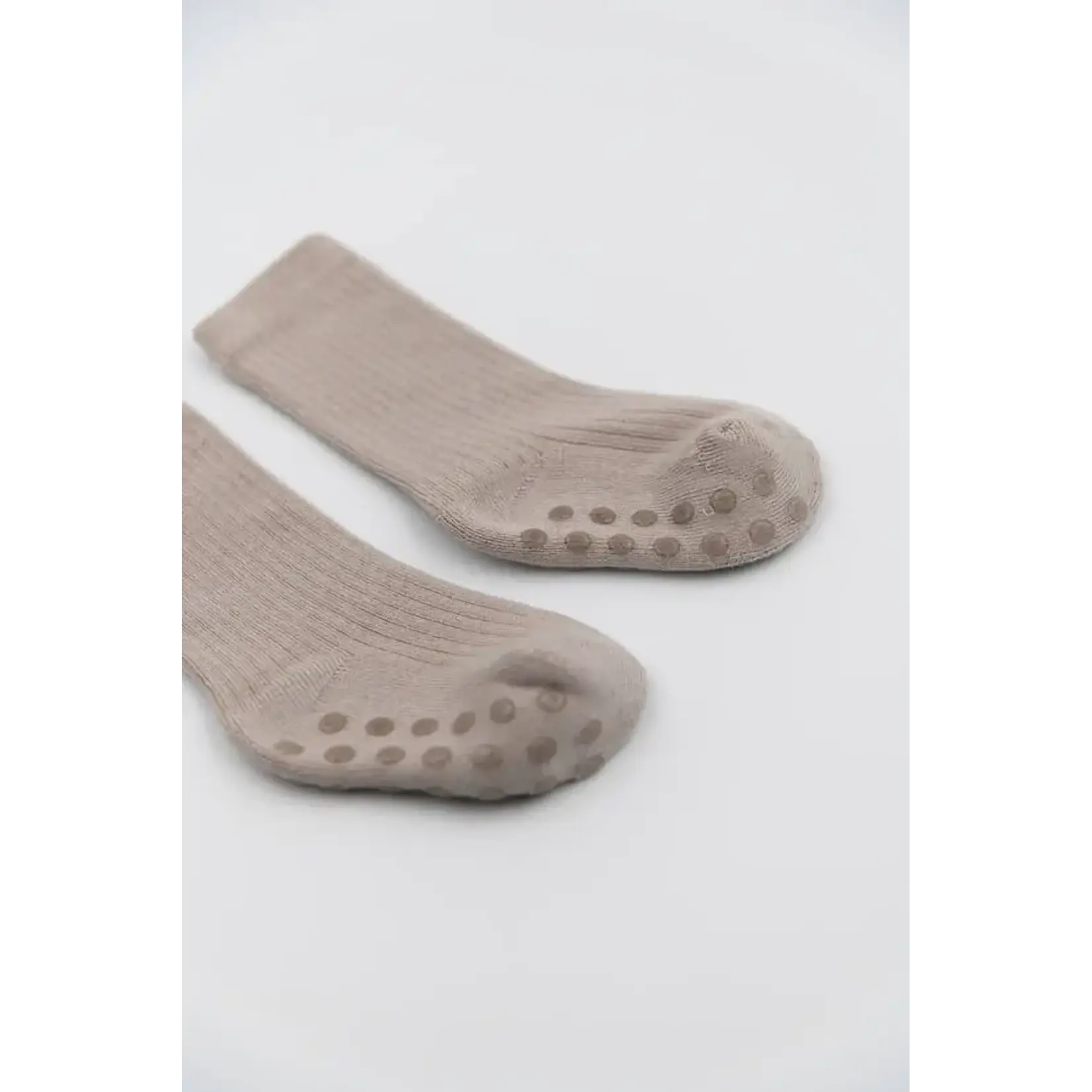Bamboom Bamboom - Antislipsokken - Geribbeld - Sand